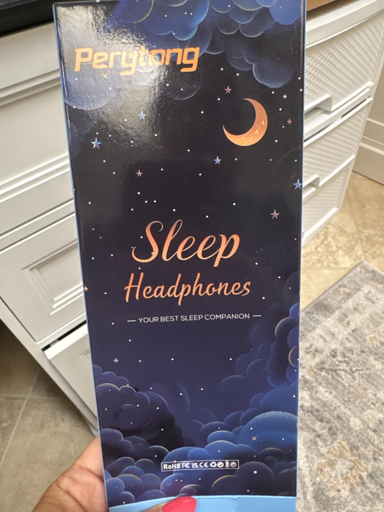 Perytong Sleep Headphones Wireless, Bluetooth Sports Headband Headphones with Ultra-Thin HD Stereo Speakers Perfect for Sleeping,Workout,Jogging,Yoga,Insomnia, Air Travel, Meditation (Grey) customer photo 1