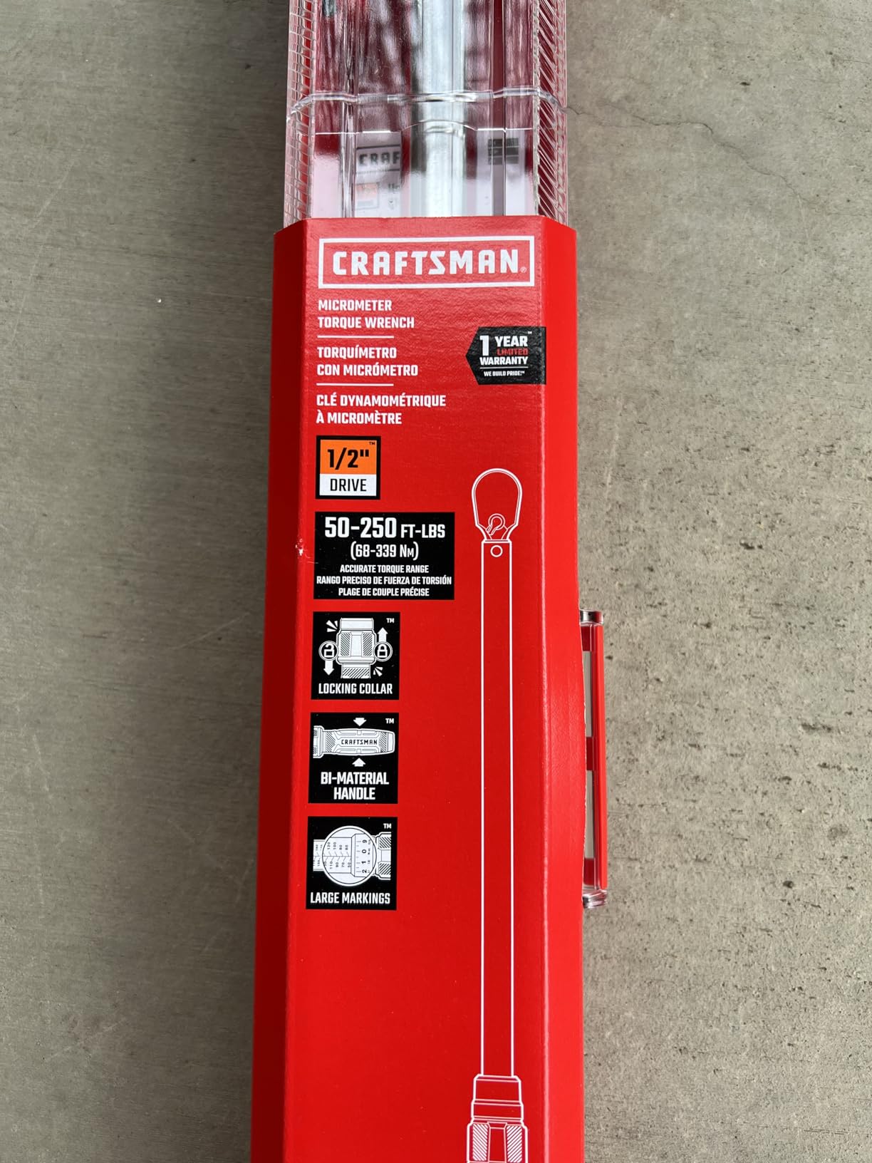 CRAFTSMAN Torque Wrench, 1/2