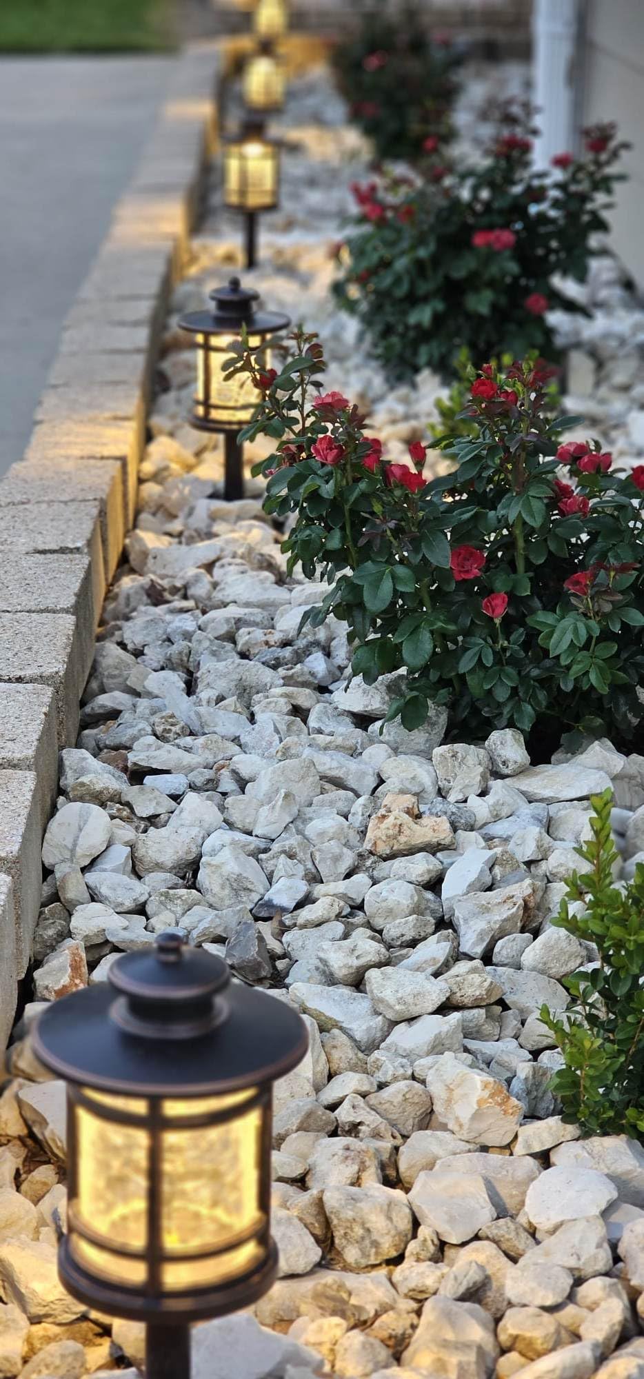 hykolity Low Voltage ORB LED Landscape Path Light with Crackled Glass Shade | Die-cast Aluminum Construction, 3.4W 155LM 12V-15V Wired Outdoor LED Walkway Light, 30-Watt Equivalent, 6 Pack customer photo 2