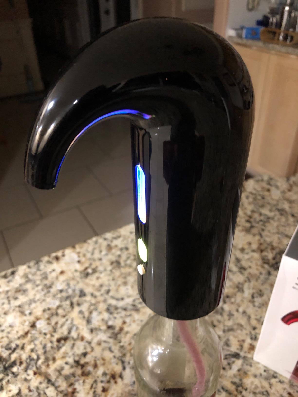Wine Aerator Electric Wine Decanter Best Sellers One Touch Red -White Wine Accessories Aeration Work with Wine Opener for Beginner Enthusiast - Spout Pourer - Great Fathers Day Gift customer photo 1