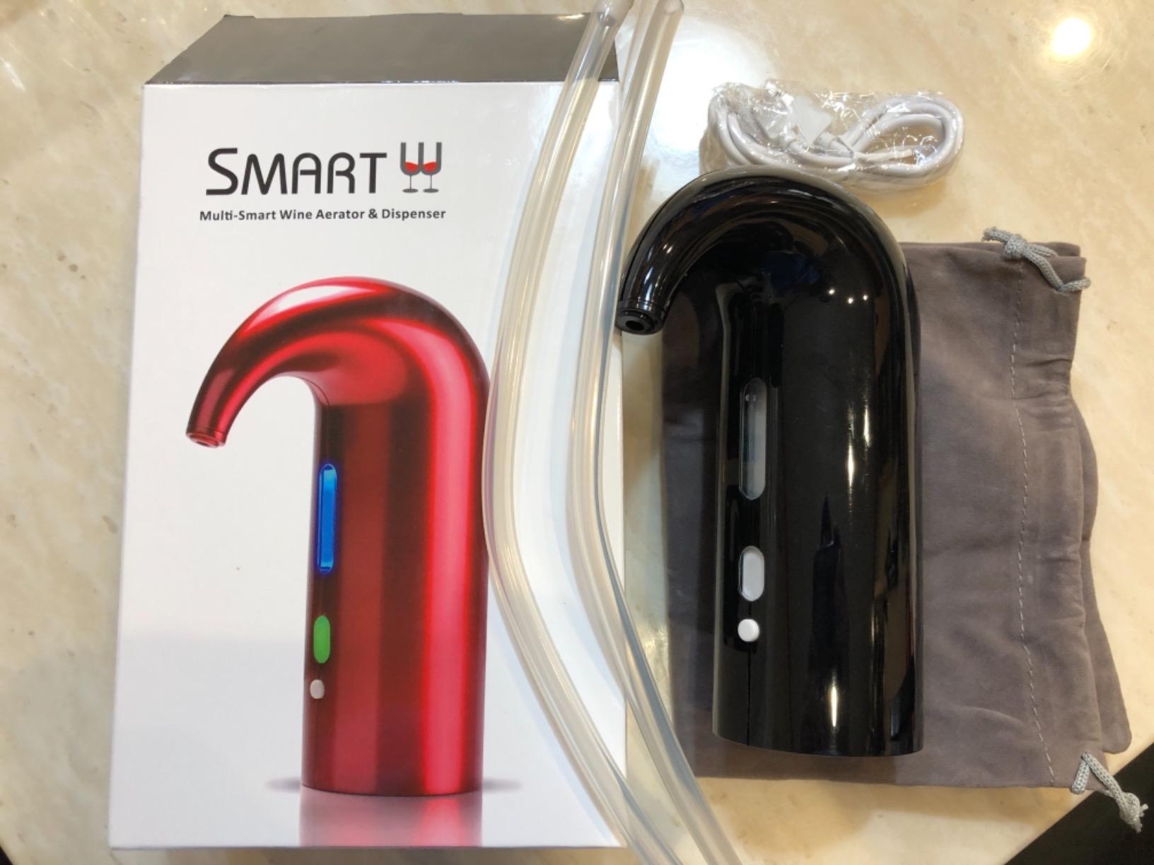 Wine Aerator Electric Wine Decanter Best Sellers One Touch Red -White Wine Accessories Aeration Work with Wine Opener for Beginner Enthusiast - Spout Pourer - Great Fathers Day Gift customer photo 2