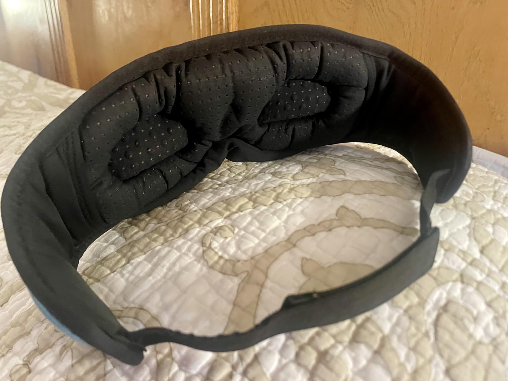MUSICOZY Bluetooth 5.4 Sleep Headphones Sleeping Eye Mask Earbuds Headband | HD Stereo Sound, Wireless Headphones with Soft Lining Blackout Washable Design for Side Sleepers Travel Meditation Relaxation customer photo 2