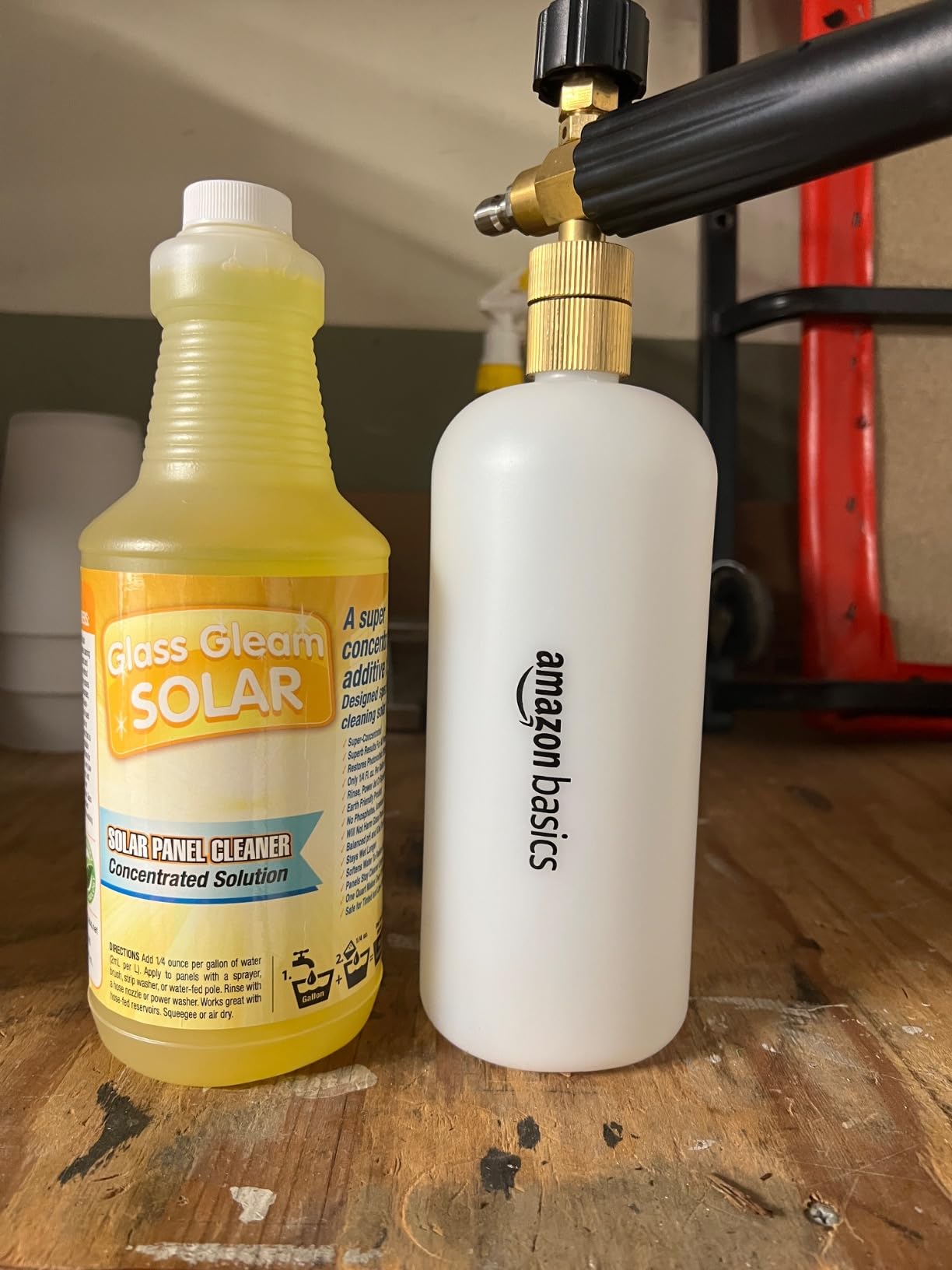 Amazon Basics Foam Cannon with 1/4-Inch Quick Connector for Pressure Washer, Snow Foam Lance for Car Washing, Adjustable Nozzle, 33-Ounce (1 Liter) customer photo 2