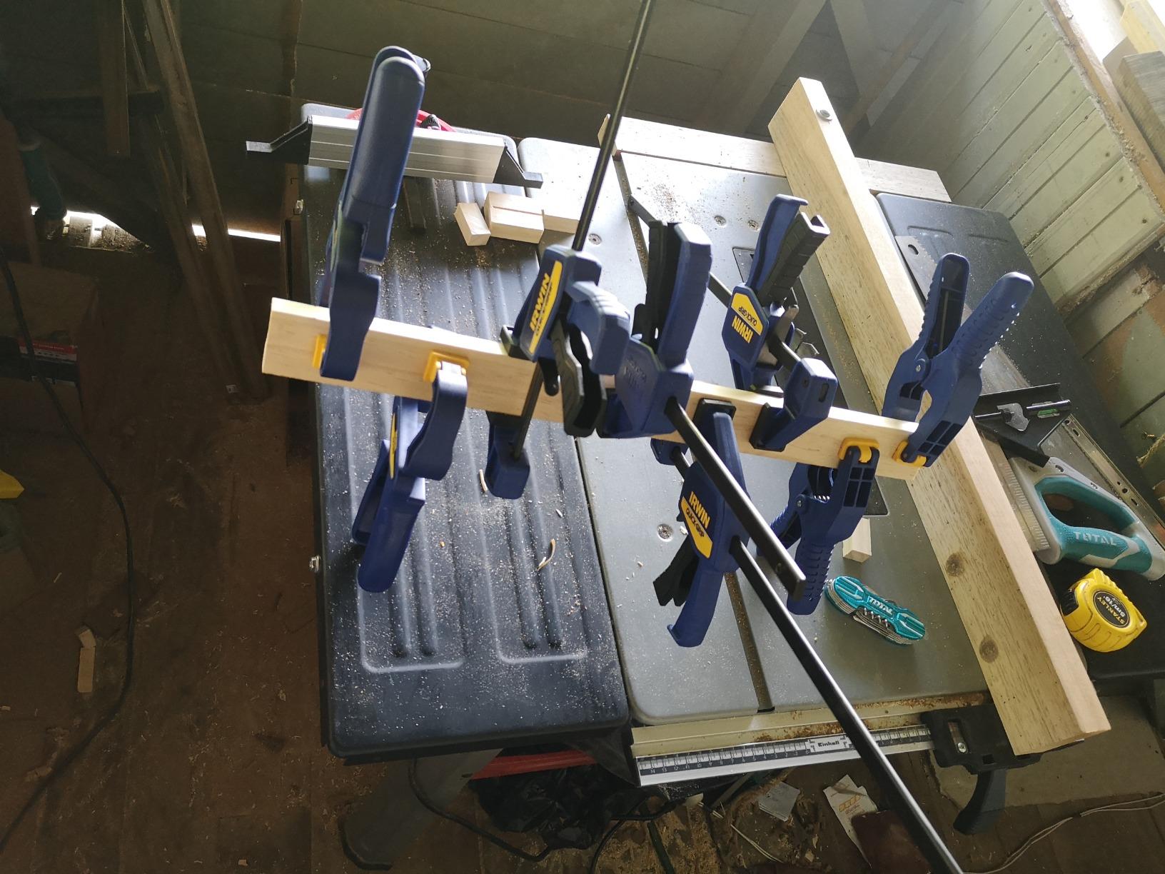 IRWIN QUICK-GRIP Clamps for Woodworking, Quick Release Triggers, 6 Inch, 8 Piece Set (IRHT83220) customer photo 2