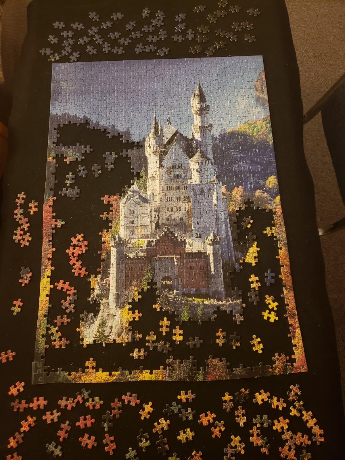 Lavievert 1500 Piece Jigsaw Puzzle Mat Roll Up, Portable Board for Adults | Easy Transport & Storage, Lightweight Felt Rolling Mat, Environmental Friendly Material, Non-Slip Puzzle Saver Keeper customer photo 1