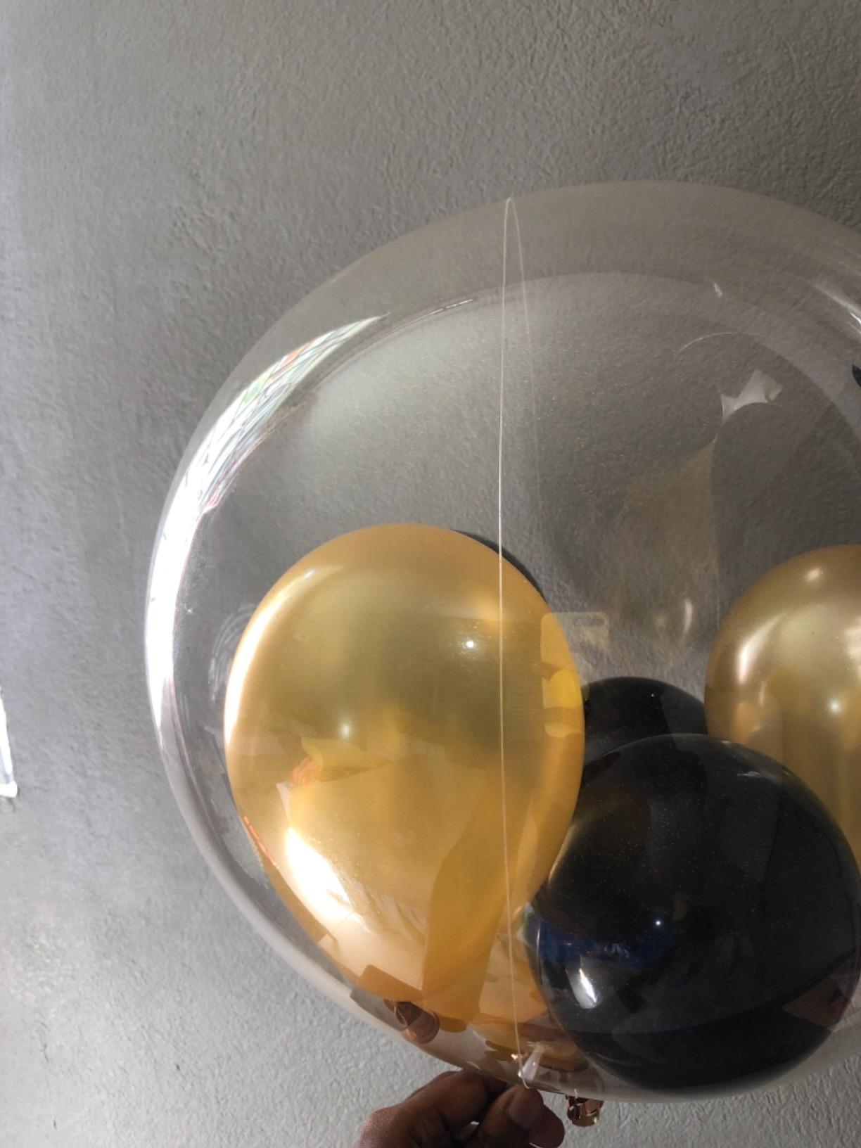 Bobo Balloons 50 Packs, 20 Inch Transparent Bubble Clear Balloons customer photo 2