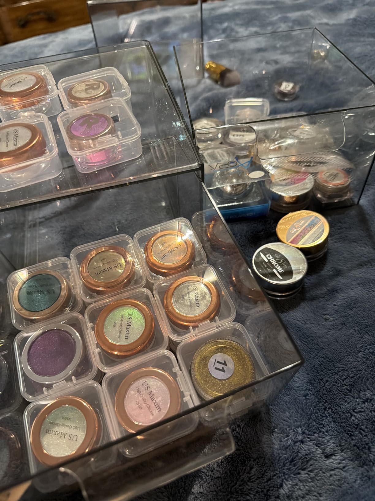 SATINIOR 24 Packs Small Clear Plastic Beads Storage Containers Box with Hinged Lid customer photo 2