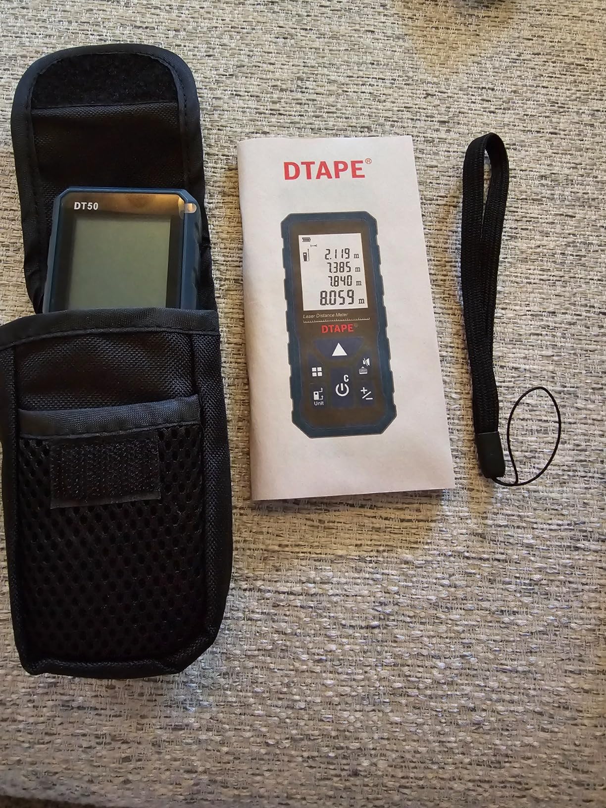 DTAPE 165 Ft Laser Measuring Tool, 1/16