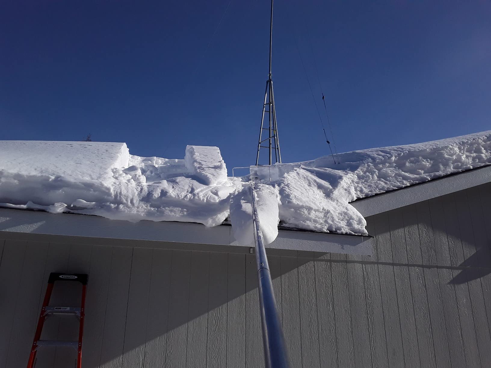 SNOWPEELER Premium Roof Rake for Snow Removal - 30 ft. Snow Removal Tool - Snow Rake for House Roof - Snow Roof Rake - Telescopic Heavy Duty Snow Shovel for Rooftop customer photo 1