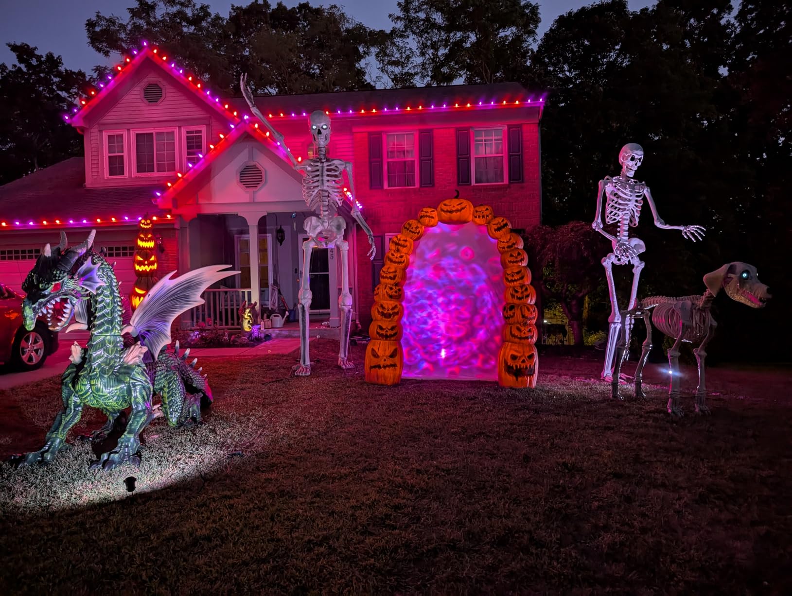 Hekation Christmas Halloween Projector Lights Outdoor, Projector Lights Outdoor Decorations for Yard, 15 Colors Water Wave Ocean Effect Night Lights Projector, Waterproof, Remote, Timing customer photo 2