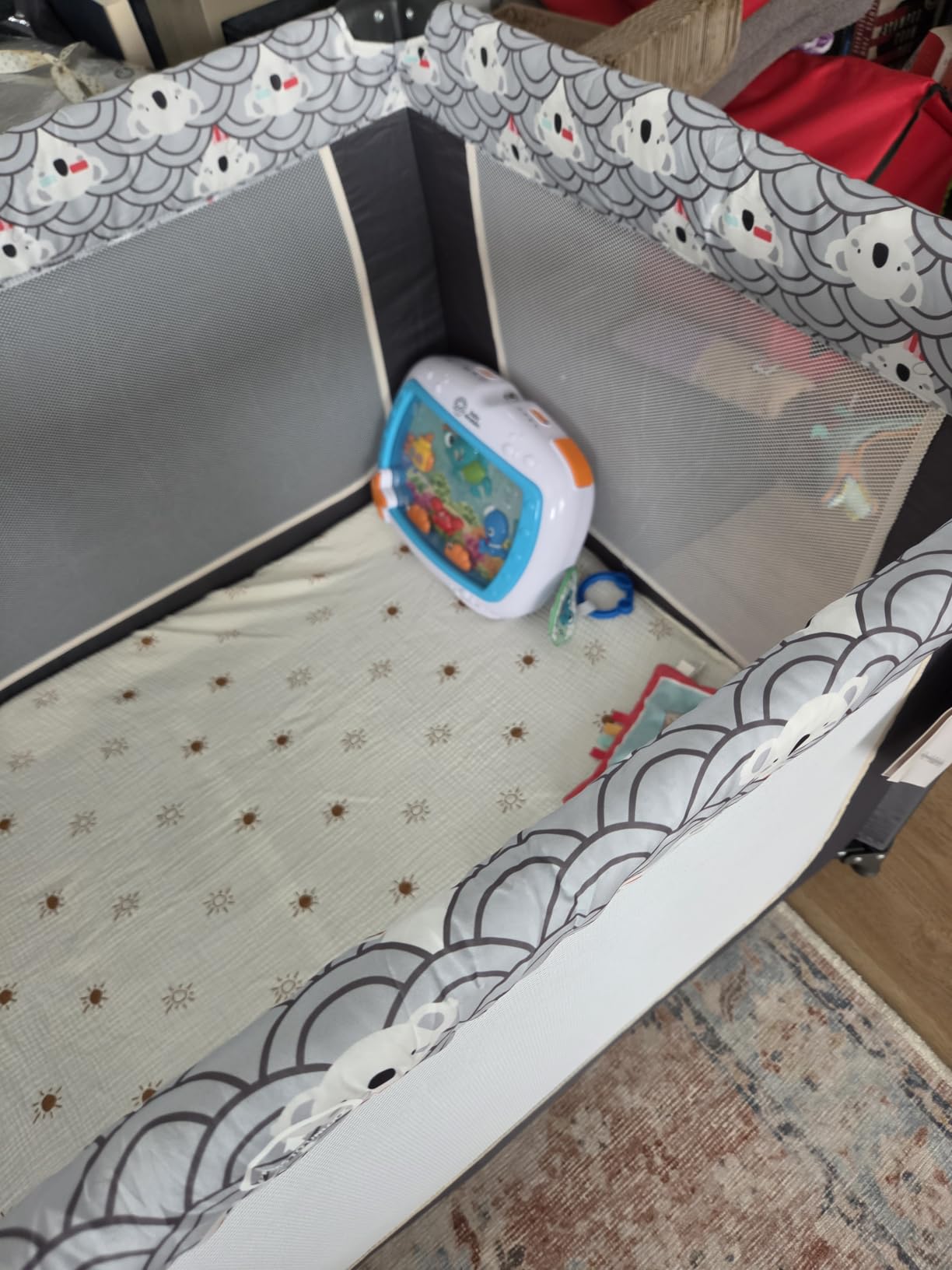 Dream On Me Zodiak Portable Playard, Compact for Travel, Carry Bag, Black customer photo 1