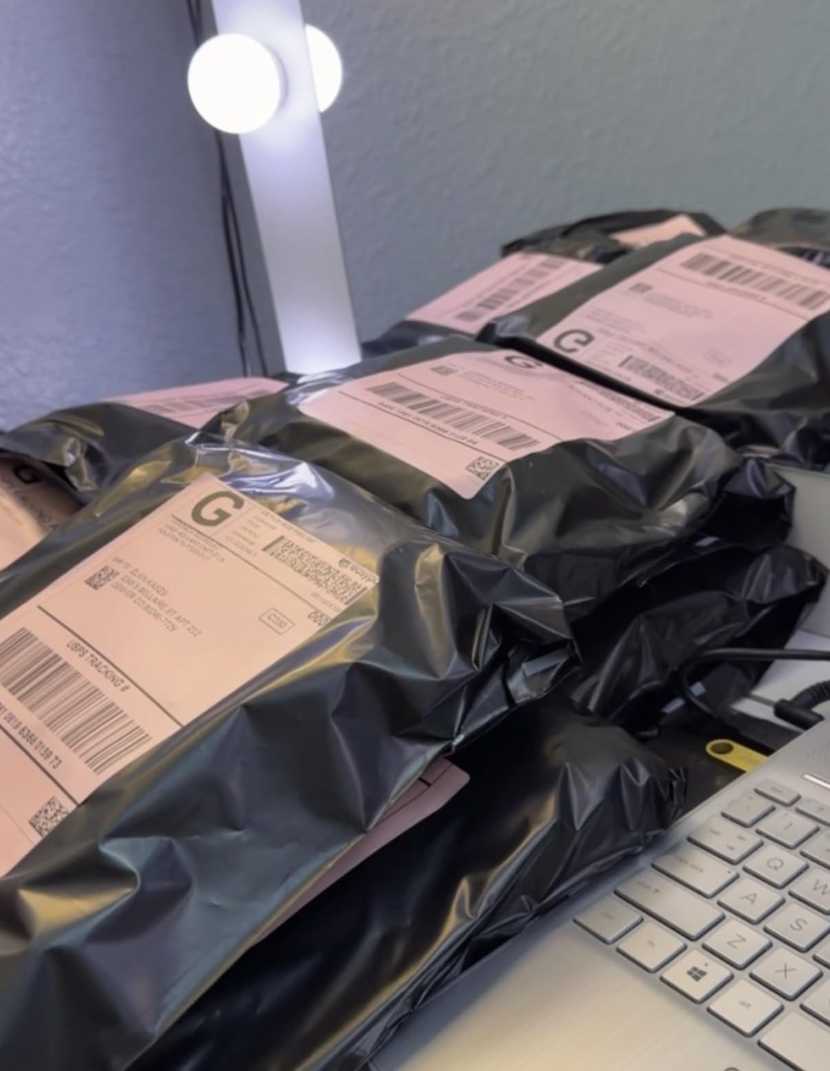 Black Poly Mailers 10x13 in, Shipping Bags, 100 Pcs | Shipping bags for clothes and mailing envelopes for packing shirts, apparel, and fabric accessories. customer photo 1
