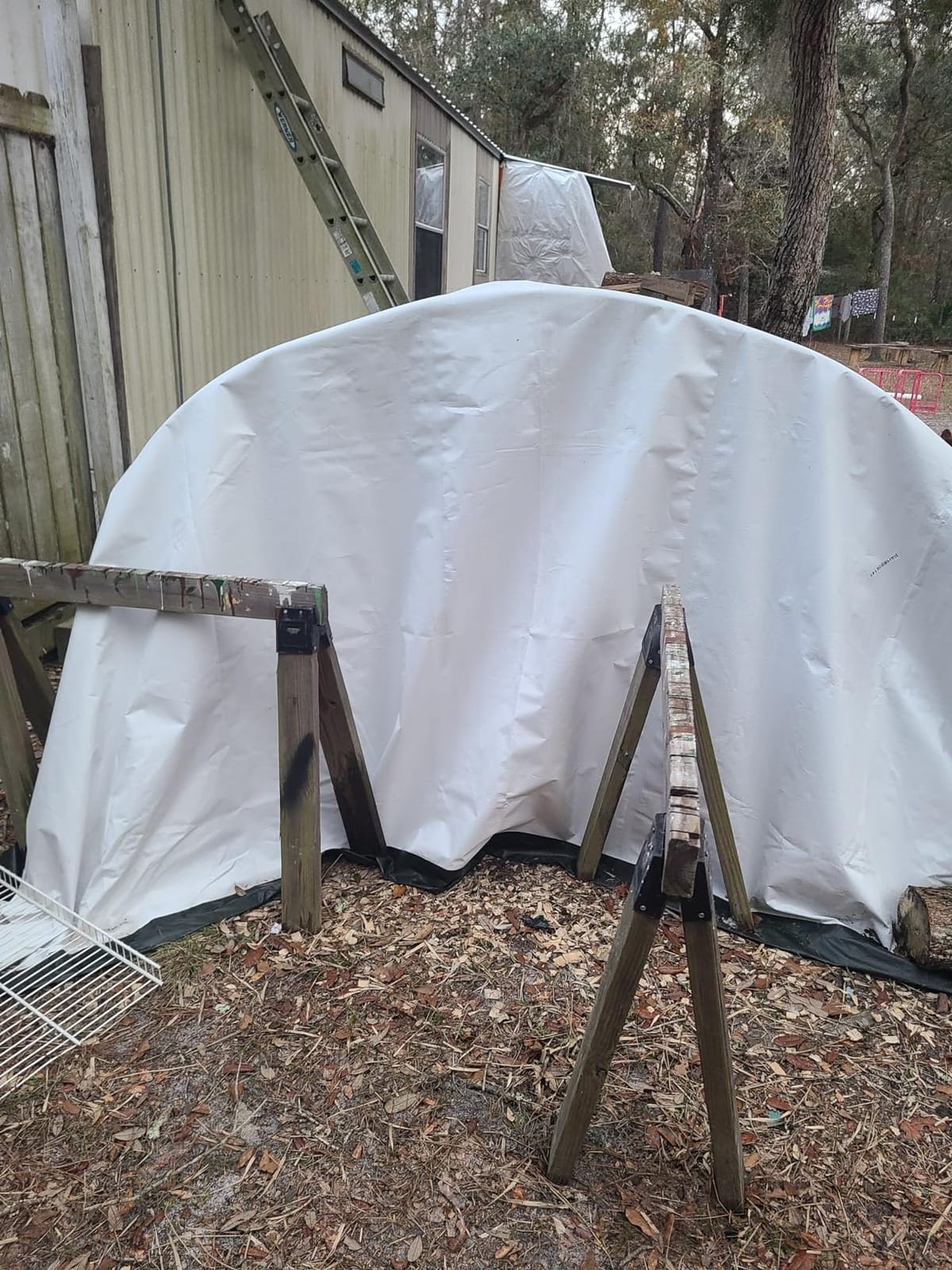 ShelterLogic 8' x 10' x 5' Small Round Livestock and Agricultural Storage and Shade Shelter Kit customer photo 1