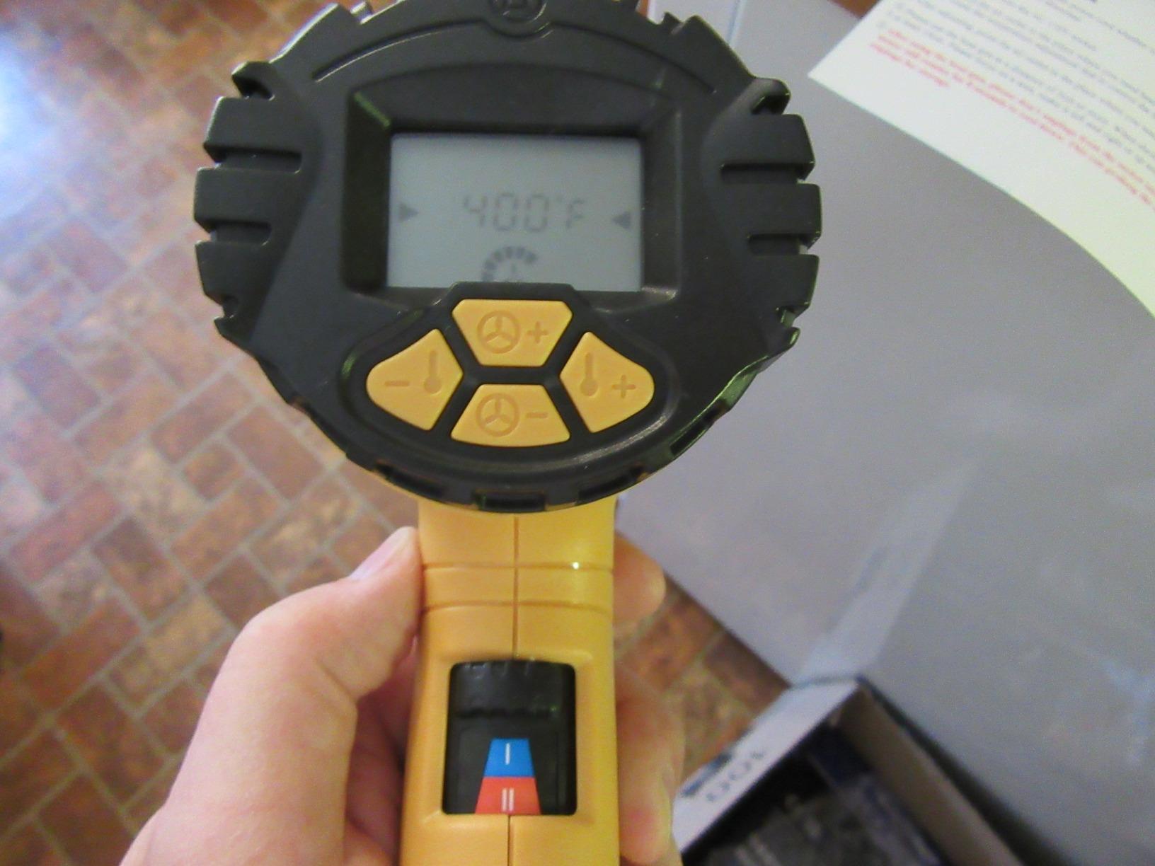 SEEKONE 1800W Heat Gun with LCD Display 122°F-1112°F for Paint Removal | Precise Temperature Control, Airflow Adjustable, Power-On Memory, ℃&℉ Conversion, Overheat Protection customer photo 1