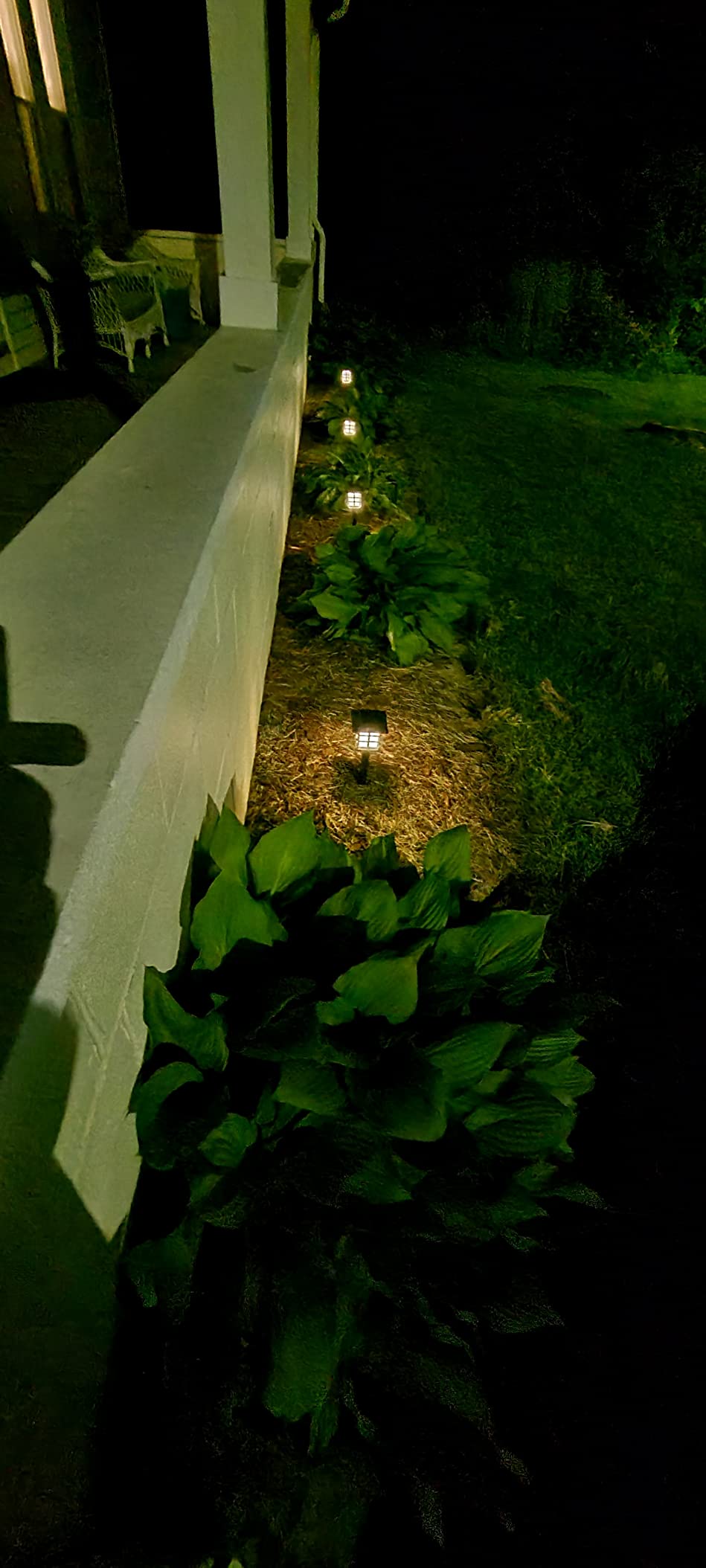 GIGALUMI Solar Outdoor Lights,12 Pack LED Solar Lights Outdoor Waterproof, Solar Walkway Lights Maintain 10 Hours of Lighting for Your Garden, Landscape, Path, Yard, Patio, Driveway customer photo 2