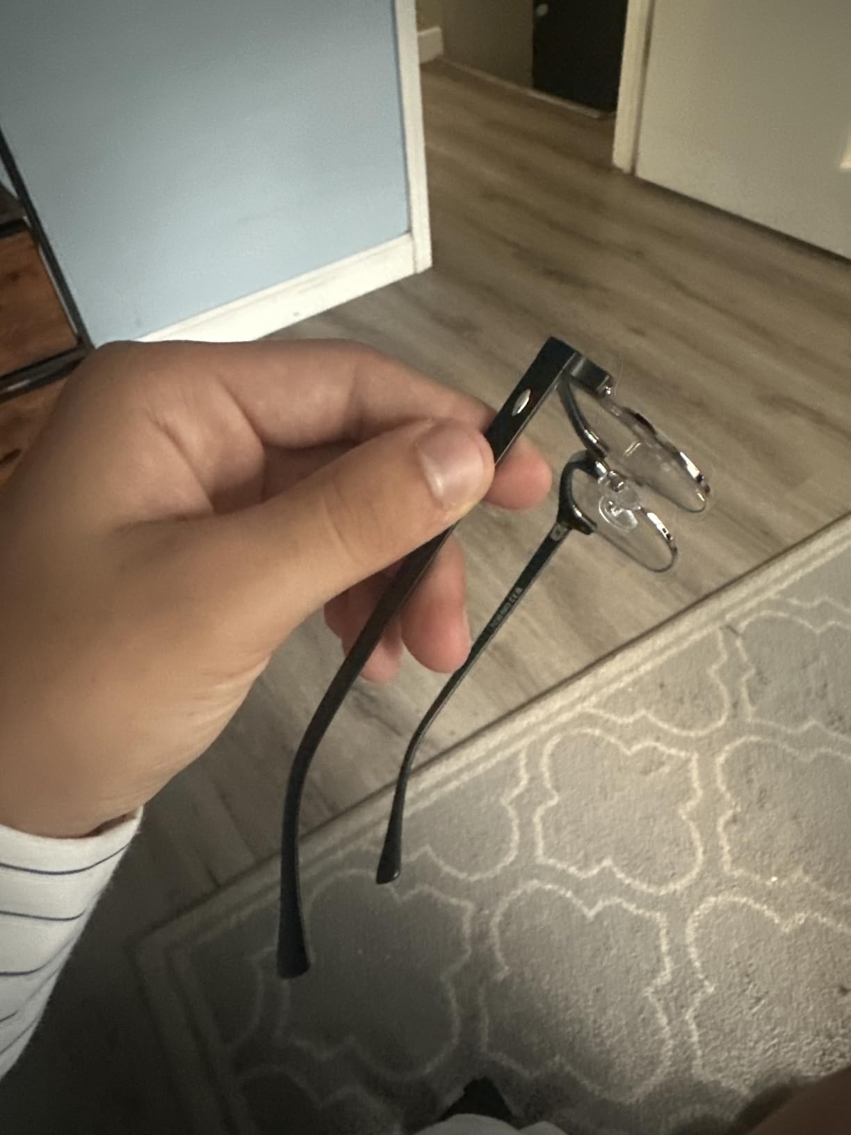 Blue Light Blocking Glasses Anti Eyestrain Computer Gaming Glasses | Vintage Half Frame UV Clear Lens for Women Men customer photo 1