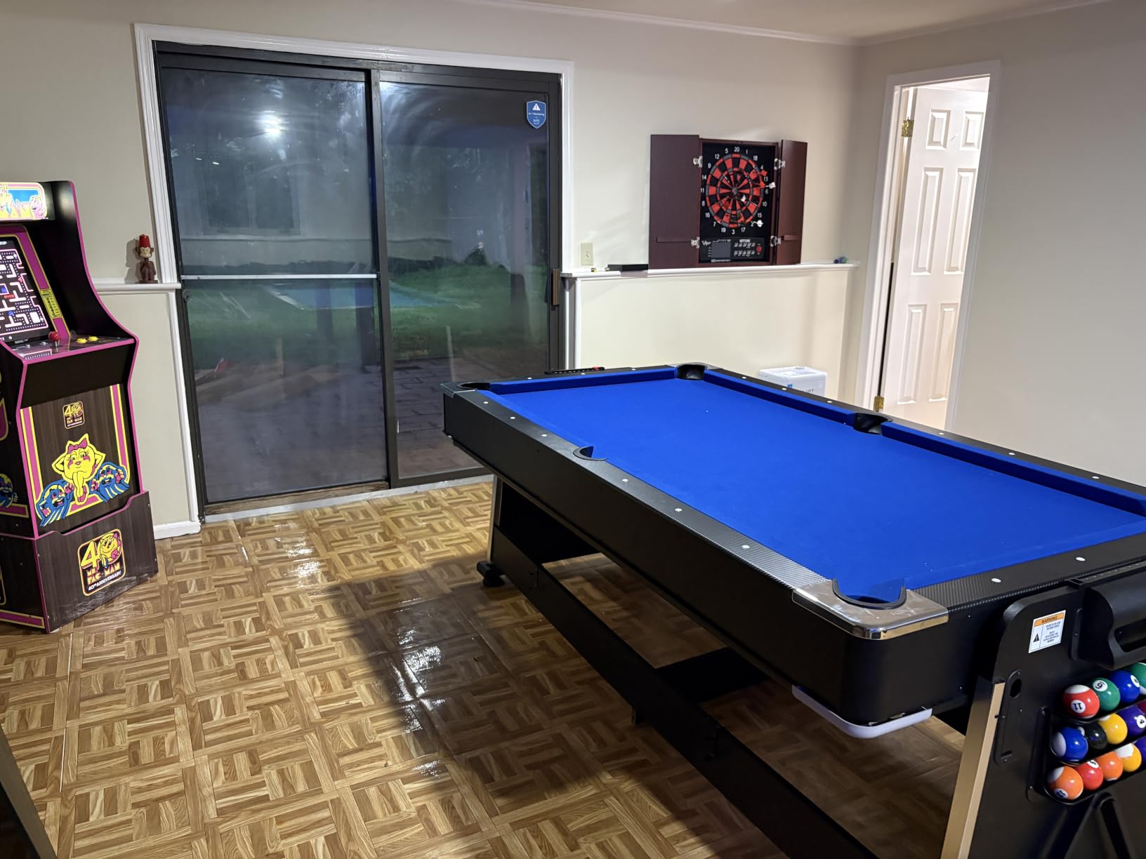 Triad 7-Foot 3-in-1 Multi-Game Swivel Table - Billiards/Pool, Table Tennis & Air Hockey customer photo 2