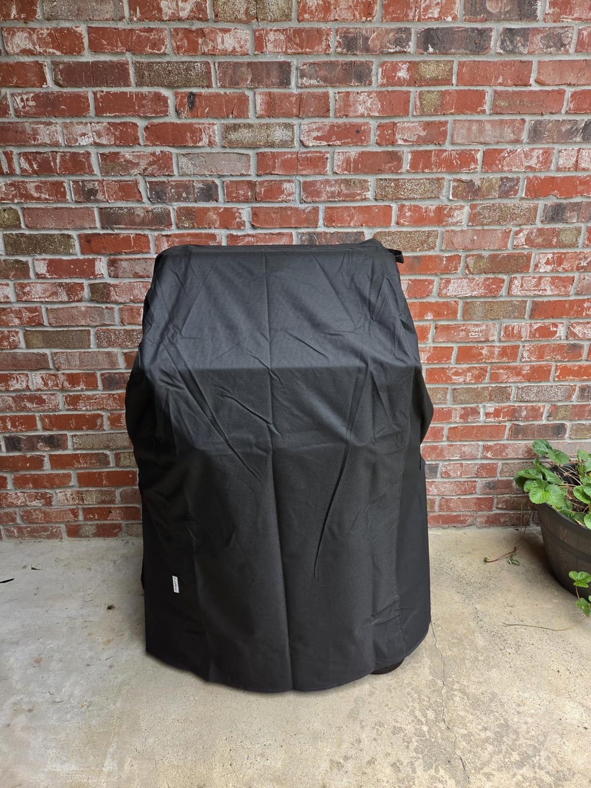 SunPatio Heavy Duty Waterproof Grill Cover Compatible for Weber, Big Green Egg, Char-Broil 22 Inch Charcoal Kettle Grills, Outdoor FadeStop BBQ Cover, Compared to Weber 7150, 27.5