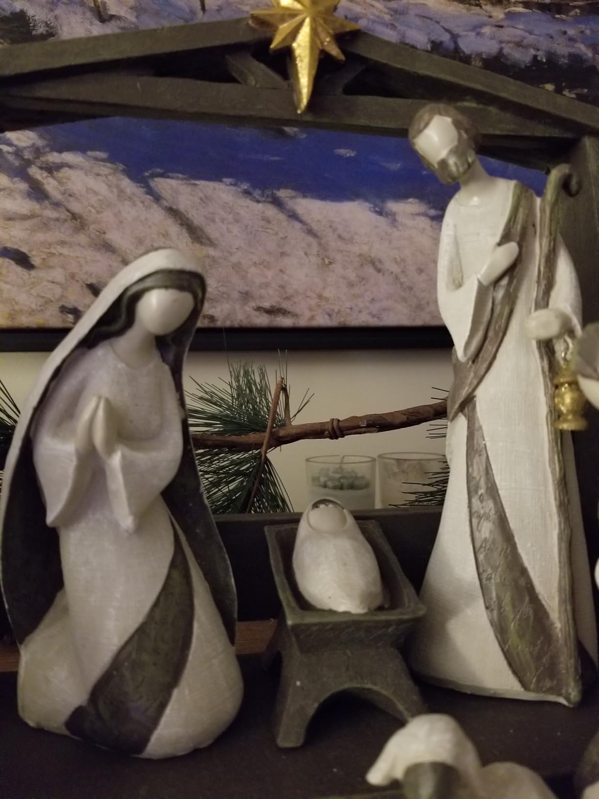 The Nativity Store - Holy Family Silent Night Nativity Set - Manger Scene - Christmas Decorations - Indoor Holiday Decor (10 PC Set) customer photo 1