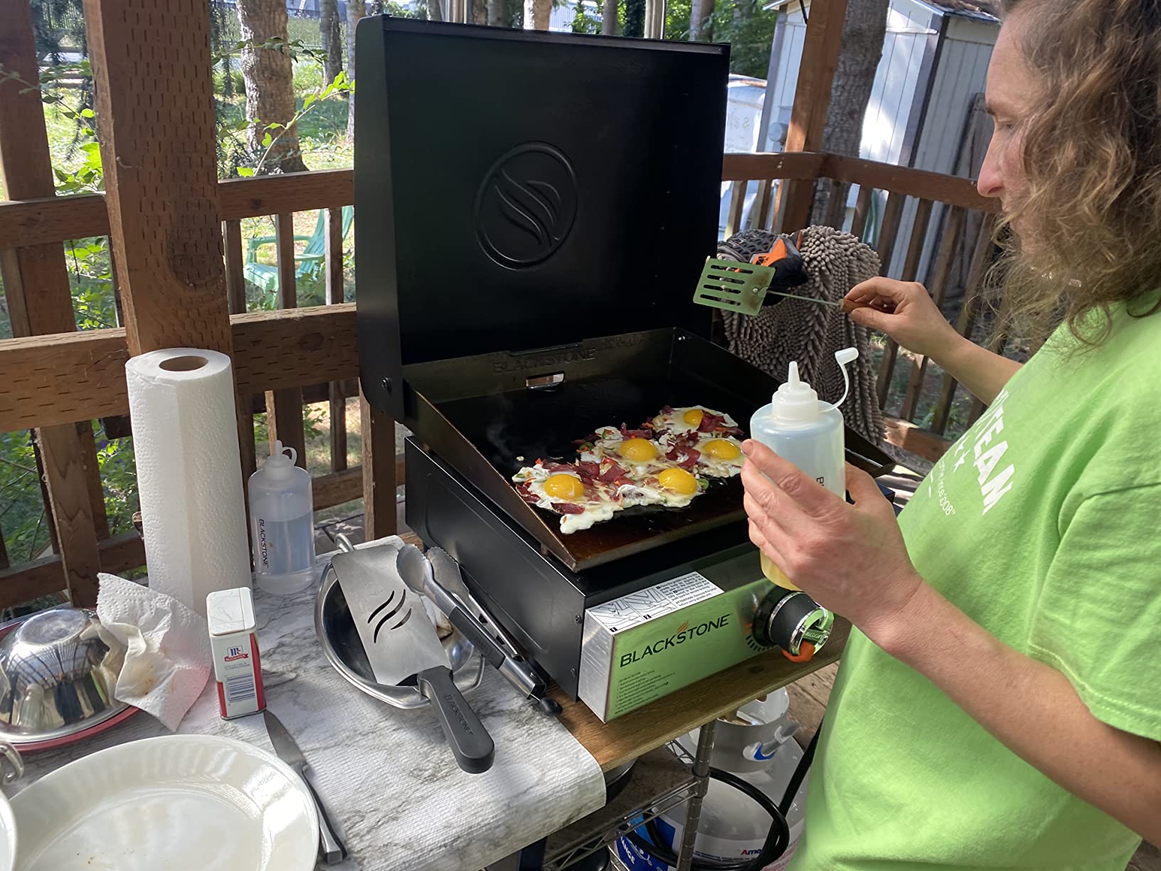 Blackstone 1814 Propane Gas Griddle, 17 Inch, Stainless Steel, Portable Flat Top, Heavy Duty, For Kitchen, Camping, Outdoor, Tailgating customer photo 1