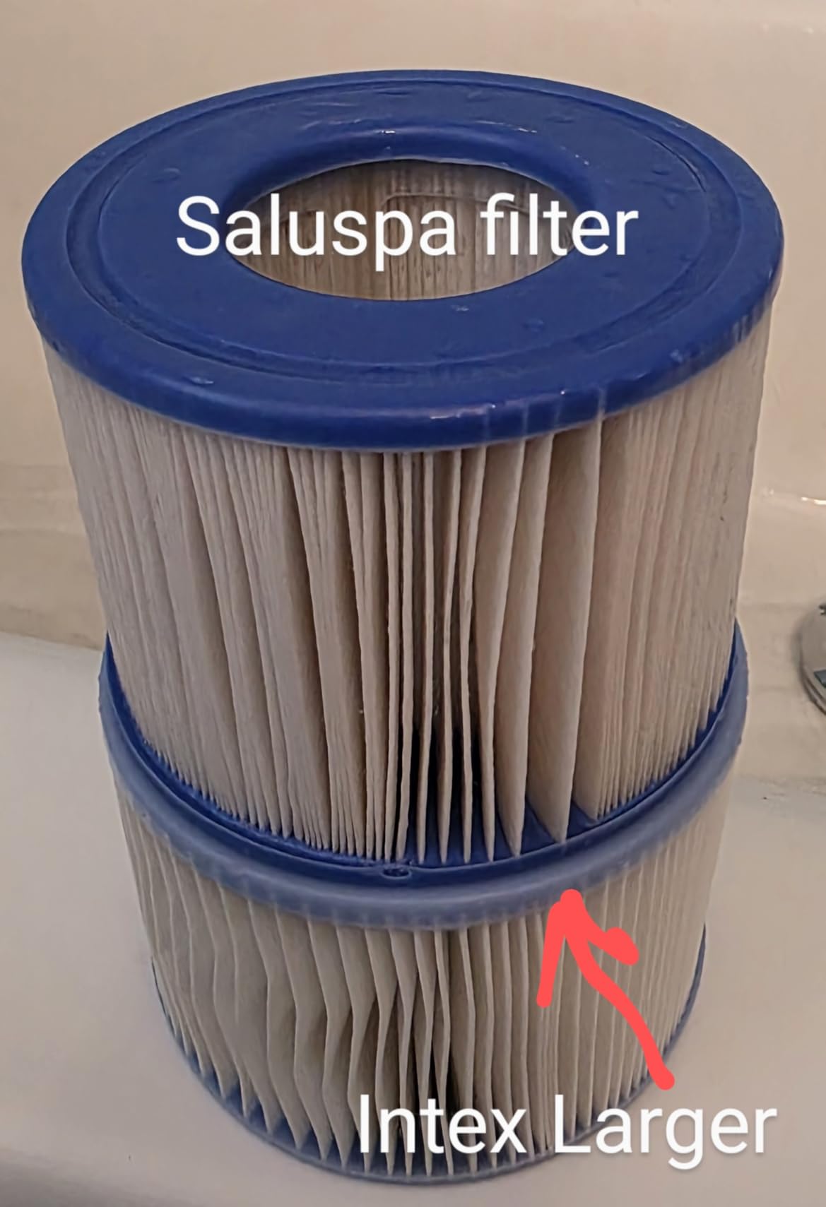 Intex 29011E Type S1 PureSpa Easy Set Pool Spa Hot Tub Filter Replacement Cartridges (6 Filters), Blue and White customer photo 1