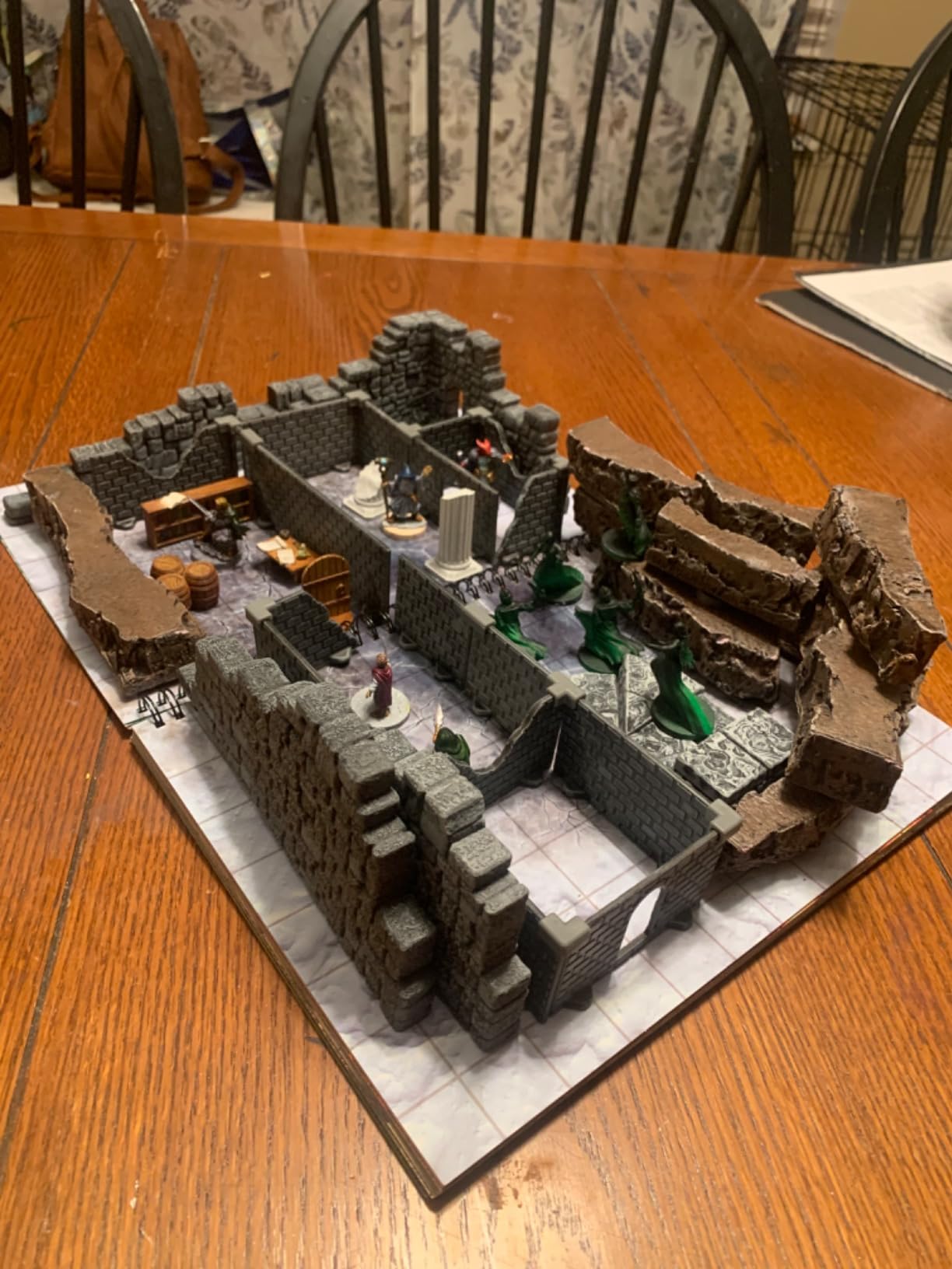 Dirt Cheap Dungeons Squire Dungeon Set - 130pc Modular Wall & Room Kit - 9ft of Linear Walls for 1