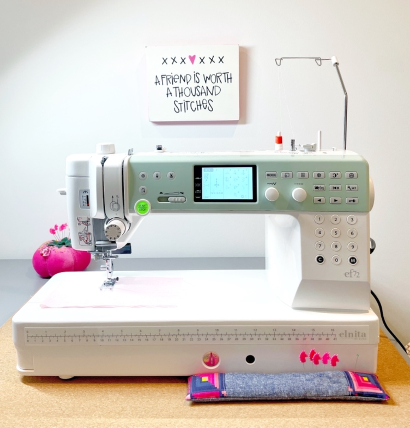 Elna Elnita ef72 Sewing and Quilting Machine with over 10