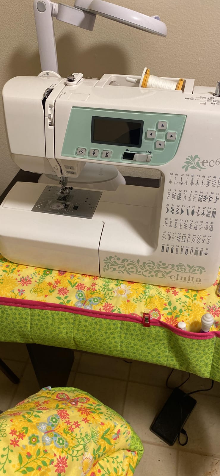 Elna Elnita ec60 Computerized All Around Sewing Machine for Sewing and Quilting with 60 Built-in Stitches, Thread Cutter, Needle Threader, and Locking Stitch Buttons for Home customer photo 1