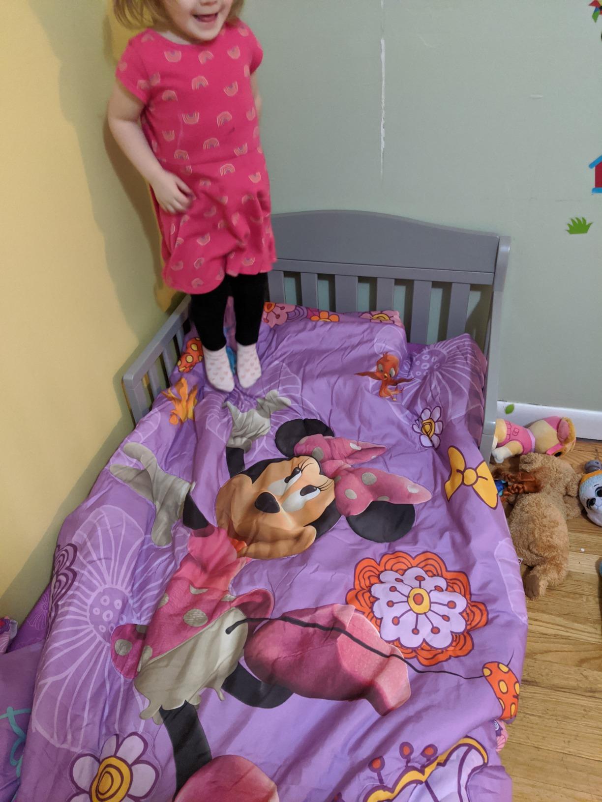 Delta Children Canton Toddler Bed, Greenguard Gold Certified, Grey customer photo 1