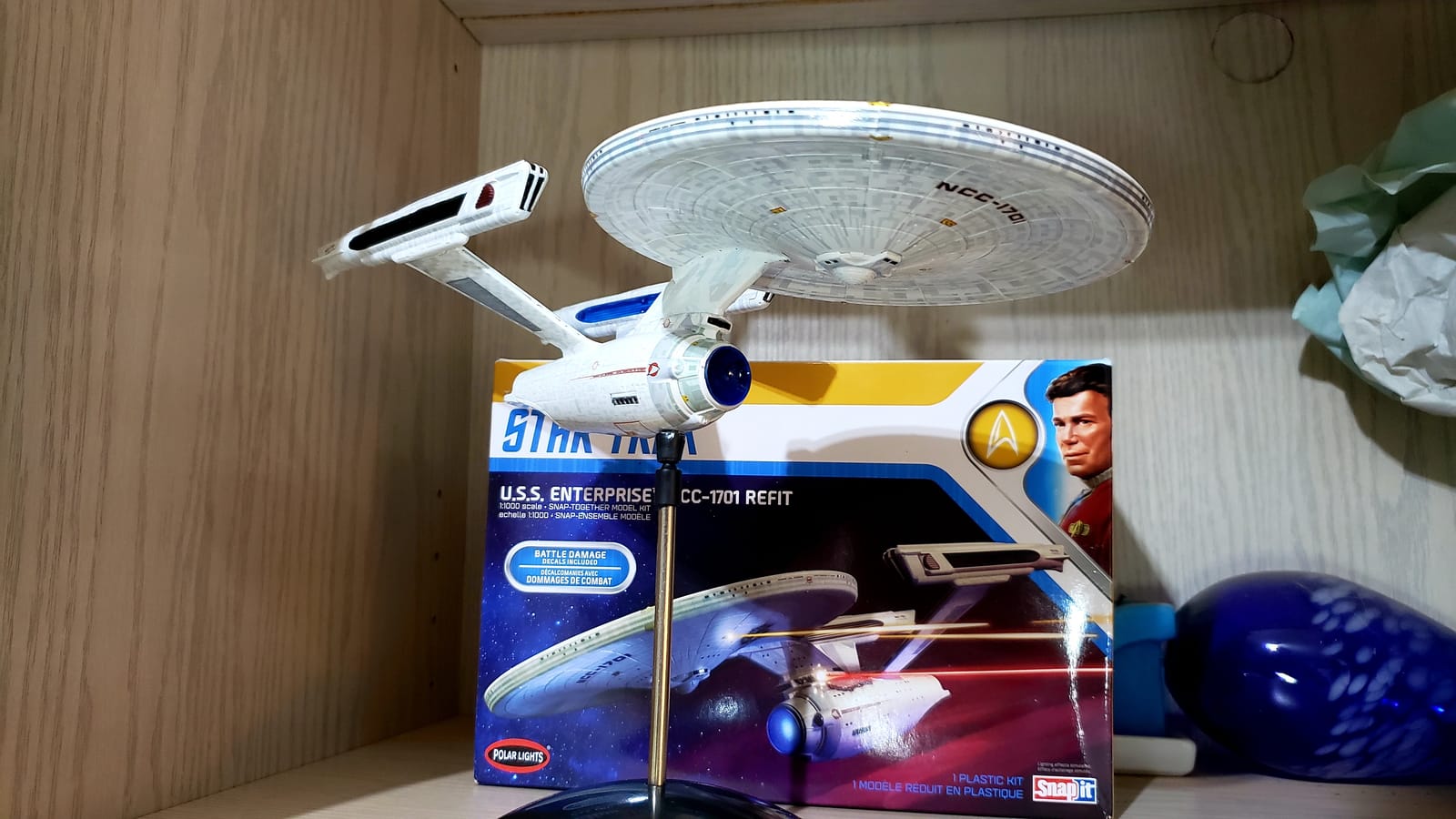 Polar Lights Star Trek U.S.S. Enterprise Refit Wrath of Khan Edition 2T 1:1000 Scale Model Kit customer photo 1