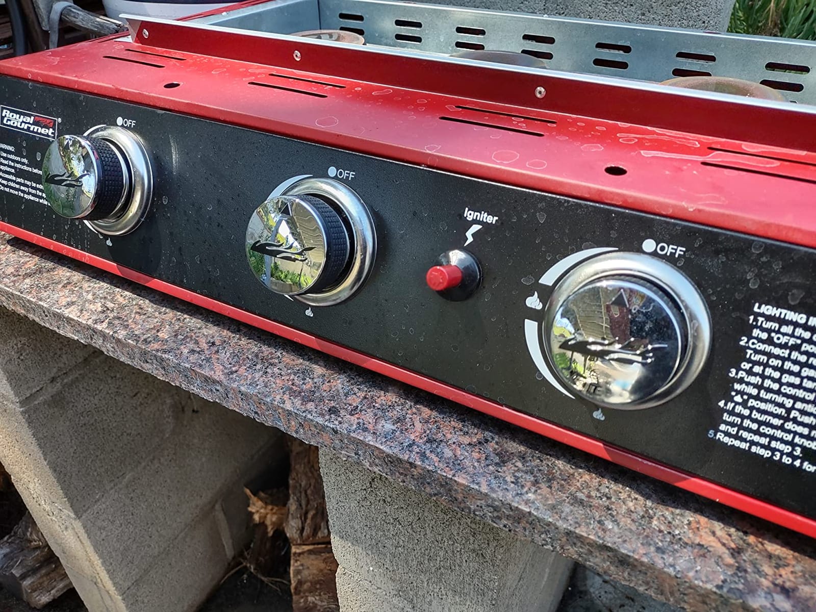 Royal Gourmet PD1301S Portable 3-Burner Tabletop Gas Griddle, 25,500 BTU Cooking Power, 304 Sq. In. Cooking Surface, Ideal for Camping & Tailgating, Black & Silver customer photo 2