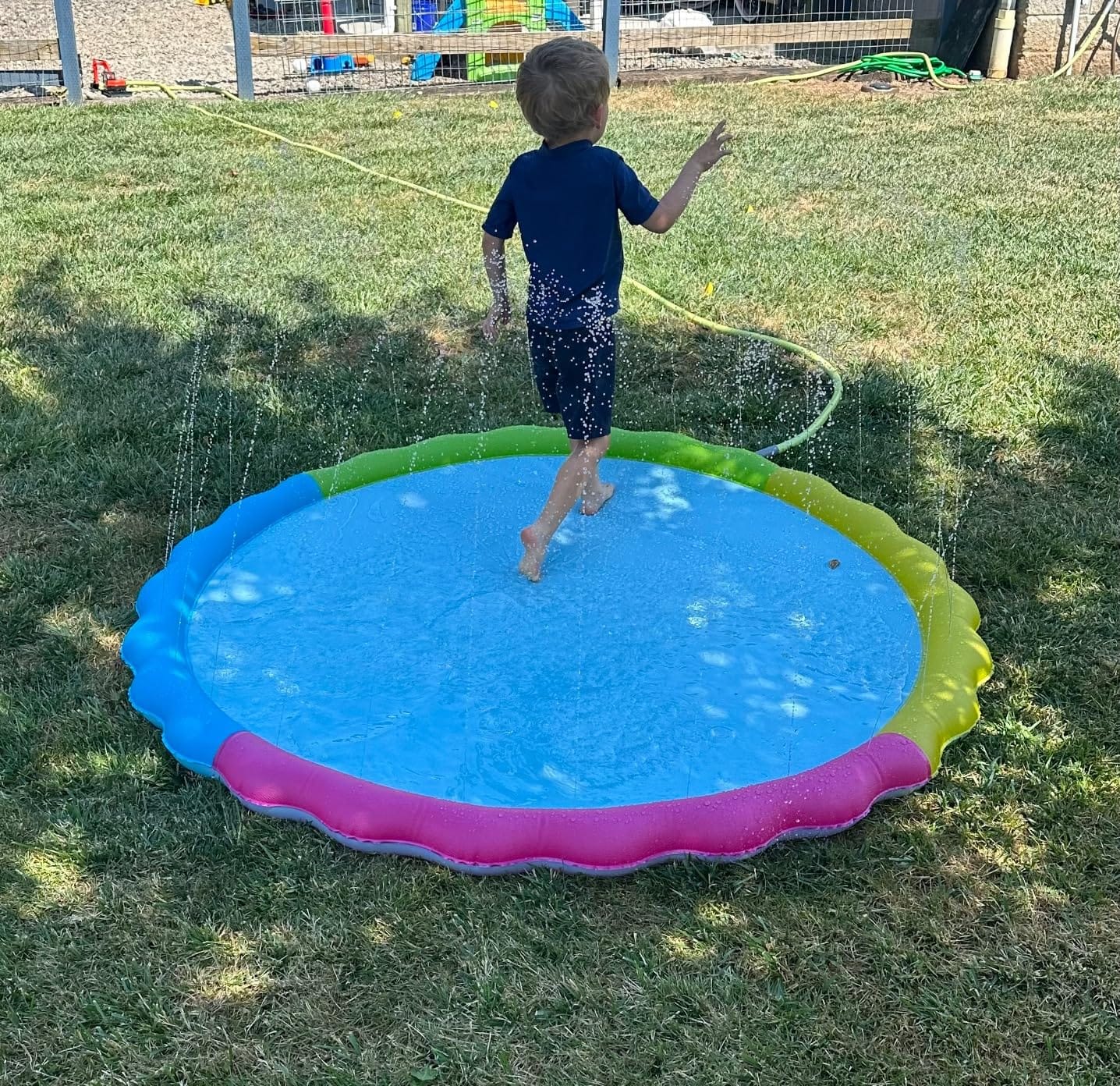 Jasonwell Splash Pad Sprinkler for Kids 60