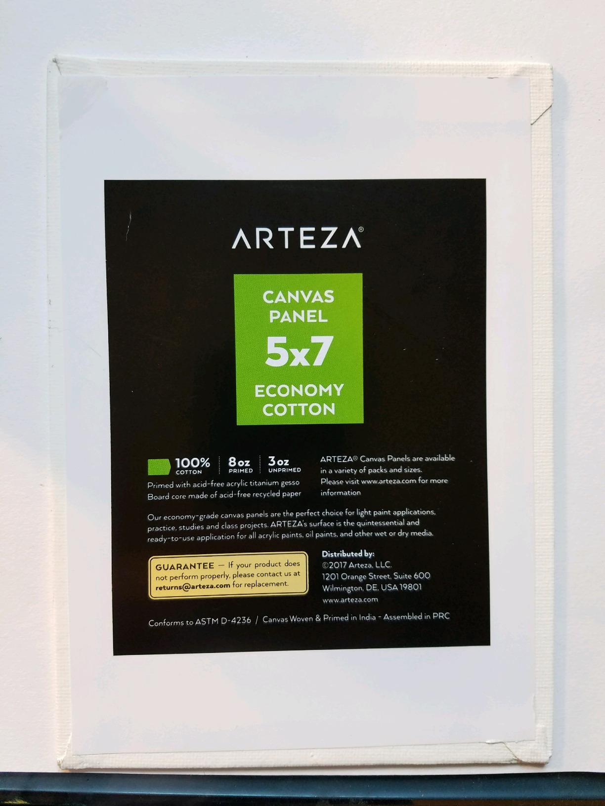 ARTEZA Premium Canvas Boards for Painting, 5 x 7, 8 x 10, 9 x 12, 11 x 14 Inches, Multipack of 28, White Canvas for Acrylic, Oil and Gouache Painting customer photo 1