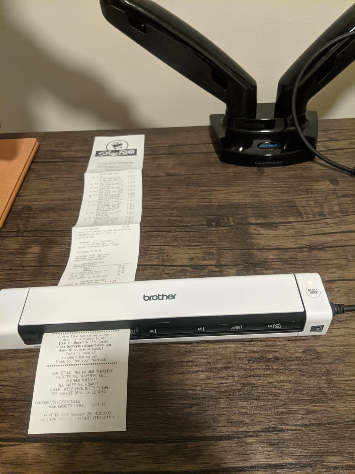 Brother DS-640 Compact Mobile Document Scanner, (Model: DS640) customer photo 2
