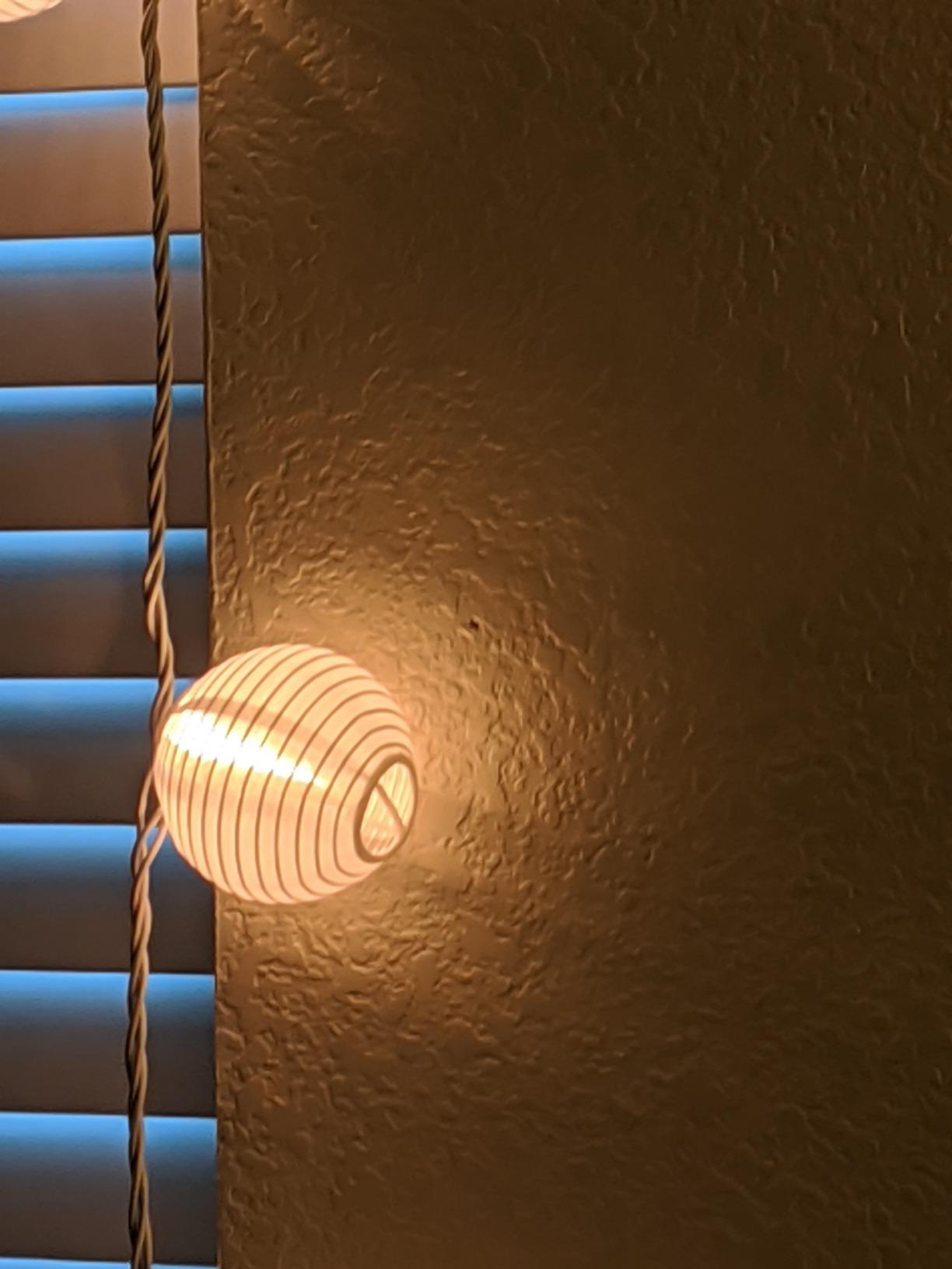 TIGOMOOV 10 White Nylon Lantern String Lights, 120V Plug in, Waterproof customer photo 1