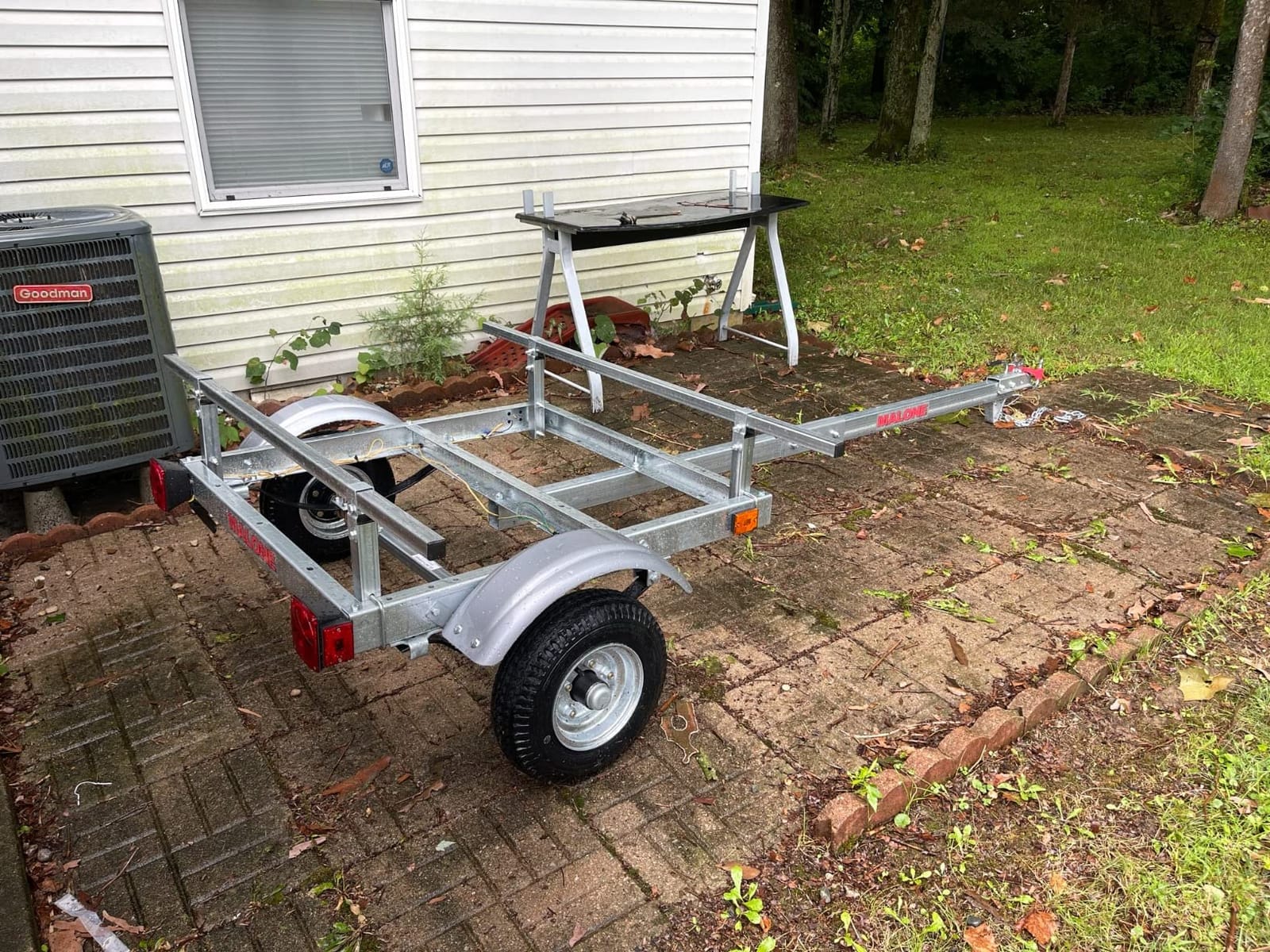 Malone MPG586XV EcoLight 2 Kayak Trailer with 2 V-Rack Kayak Carriers | 14' / 400 lbs Capacity | Fully Submersible | Marine Grade Galvanized Steel Construction | 14' / 400 lbs Capacity, Fully Submersible, Marine Grade Galvanized Steel Construction customer photo 2
