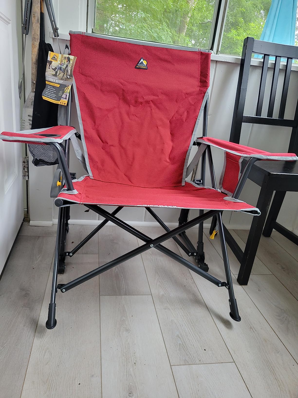 GCI Outdoor Kickback Rocker Camping Chair | Portable Folding Rocking Chair with Durable Armrests, Drink Holder & Relaxed Lowered Seat for Comfort customer photo 2