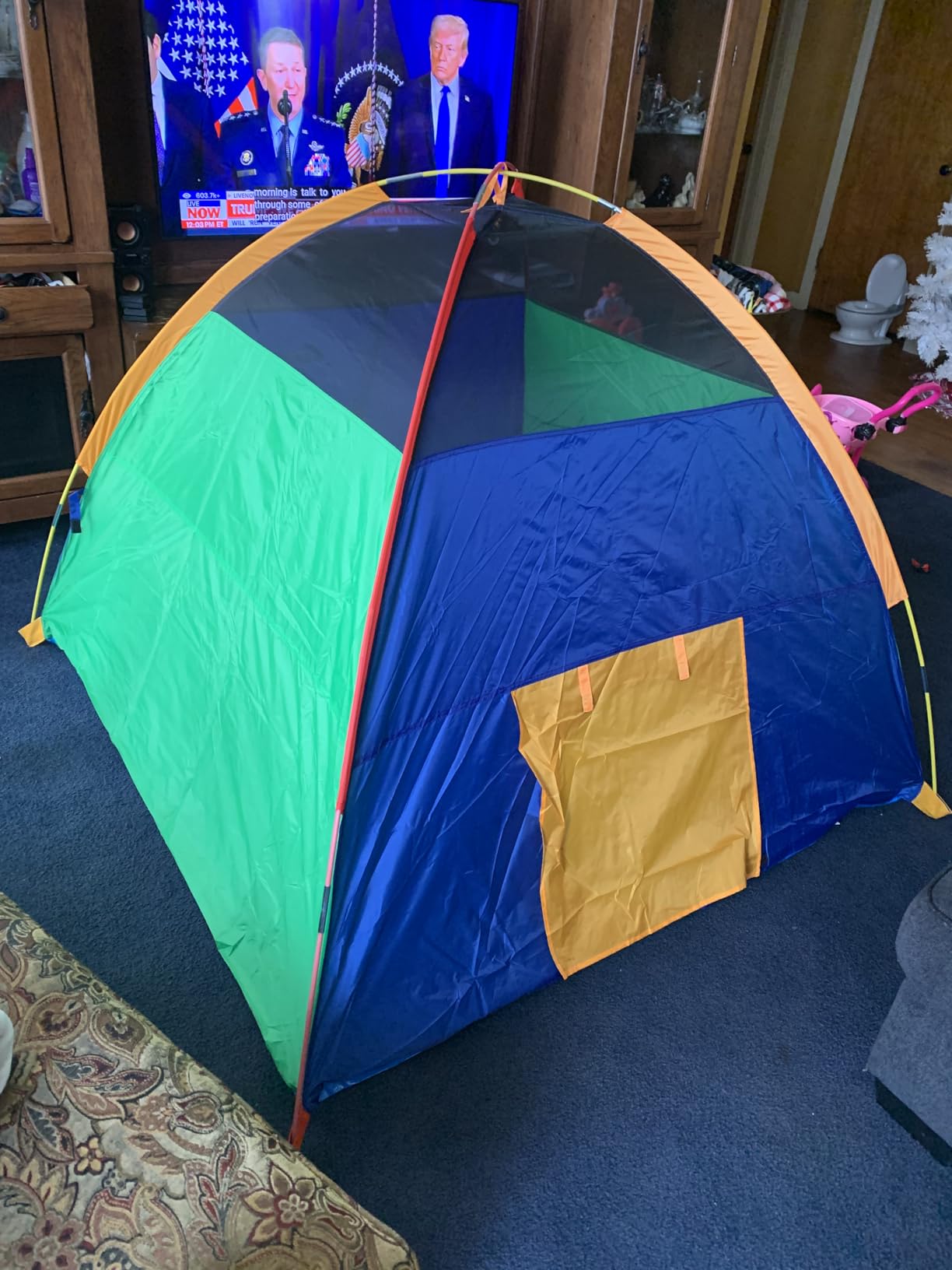 NARMAY Play Tent Easy Fun Dome Tent for Kids Indoor/Outdoor Fun - 60 x 60 x 44 inch | Playhouse for Boys, Waterproof Floor, Ideal Gift for Young Kids, Easy Setup & Storage customer photo 2
