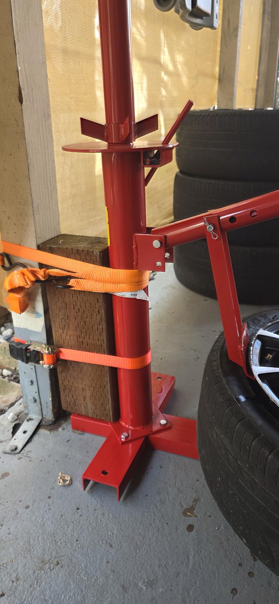 TUFFIOM Manual Tire Changer, Portable Hand Bead Breaker Mounting Tool for 8” to 16” Tires, for Home Garage Small Auto Shop customer photo 1