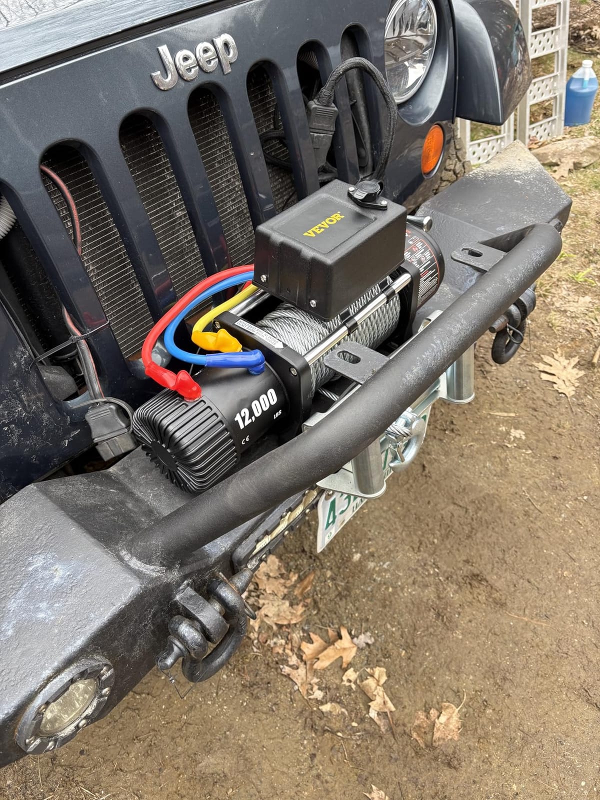 VEVOR Truck Winch 12000lbs Electric Winch 85ft/26m Steel Cable 12V Power Winch Jeep Winch with Wireless Remote Control and Powerful Motor for UTV ATV & Jeep Truck and Wrangler customer photo 1