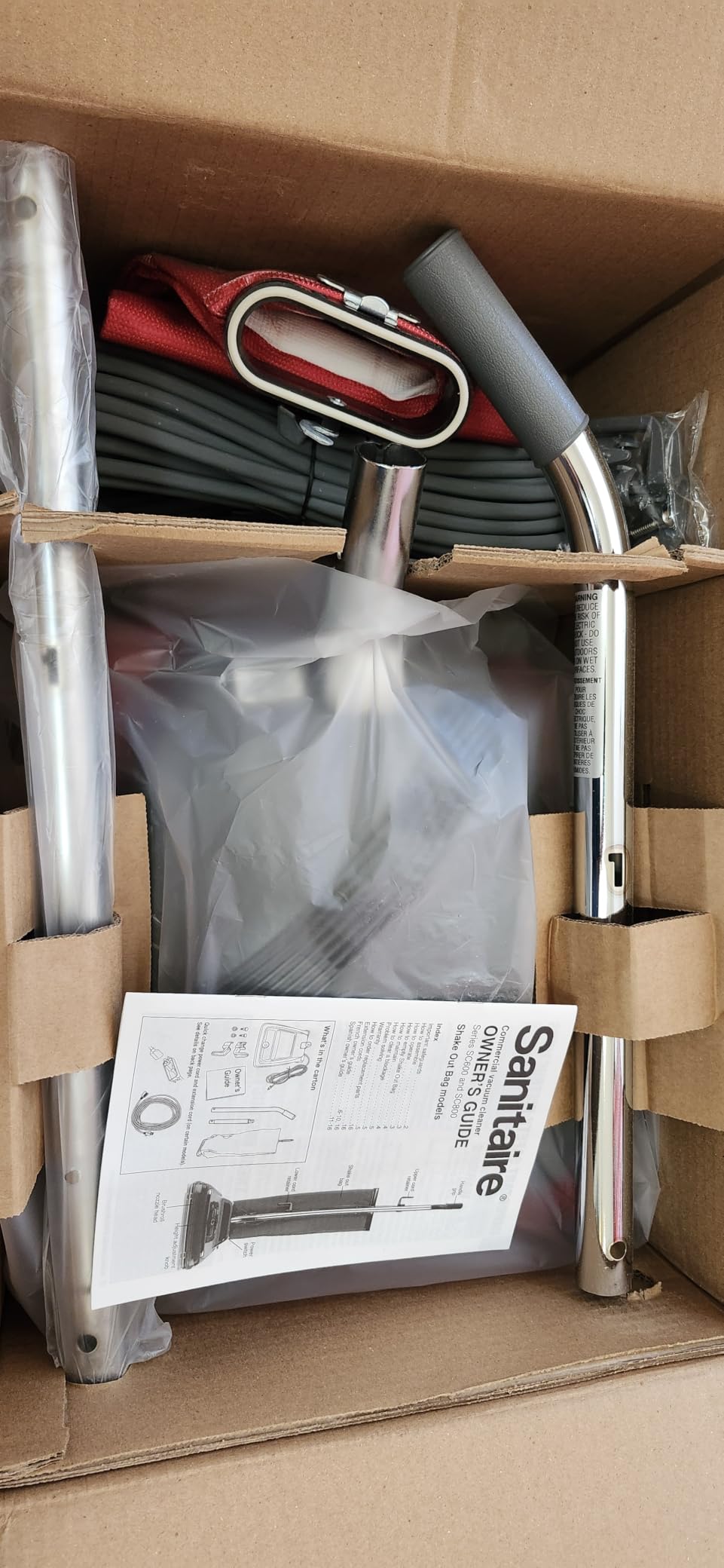 Sanitaire TRADITION Upright Commercial Bagged Vacuum, SC684G Red customer photo 2