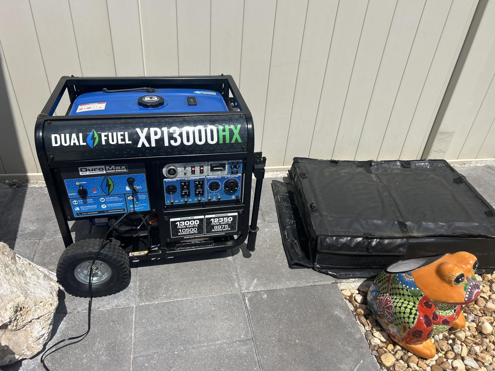 DuroMax XP13000HX 13,000-Watt Dual Fuel Portable Generator - Gas & Propane, Electric Start, Whole Home Power Backup, Transfer Switch Ready, RV & Emergency Ready customer photo 2
