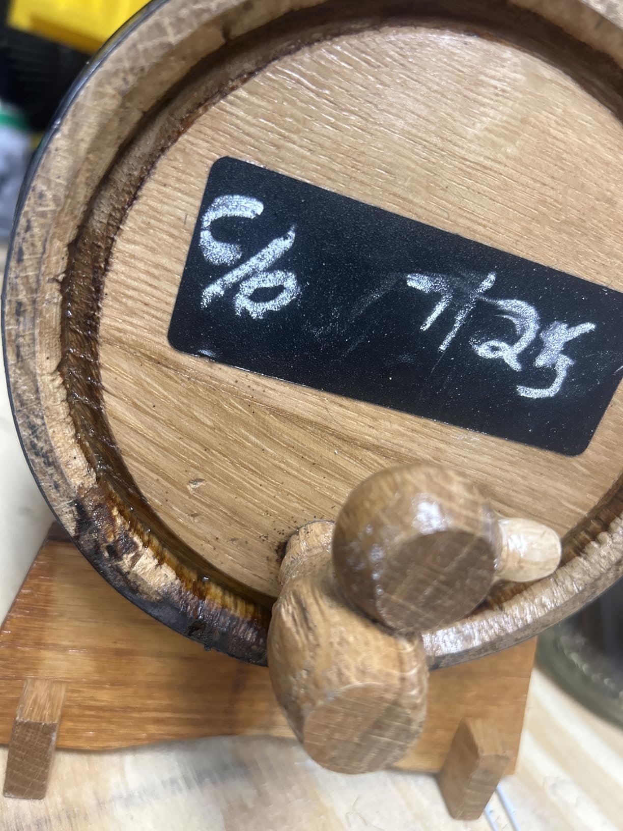 American Oak Barrel (2 liter) with Chalkboard Front - Charred Mini Keg for Aging Cocktails, Bourbon, Scotch, Whiskey, Gin, Hot Sauce - Home Bar Decor by Thousand Oaks Barrel Co. customer photo 2