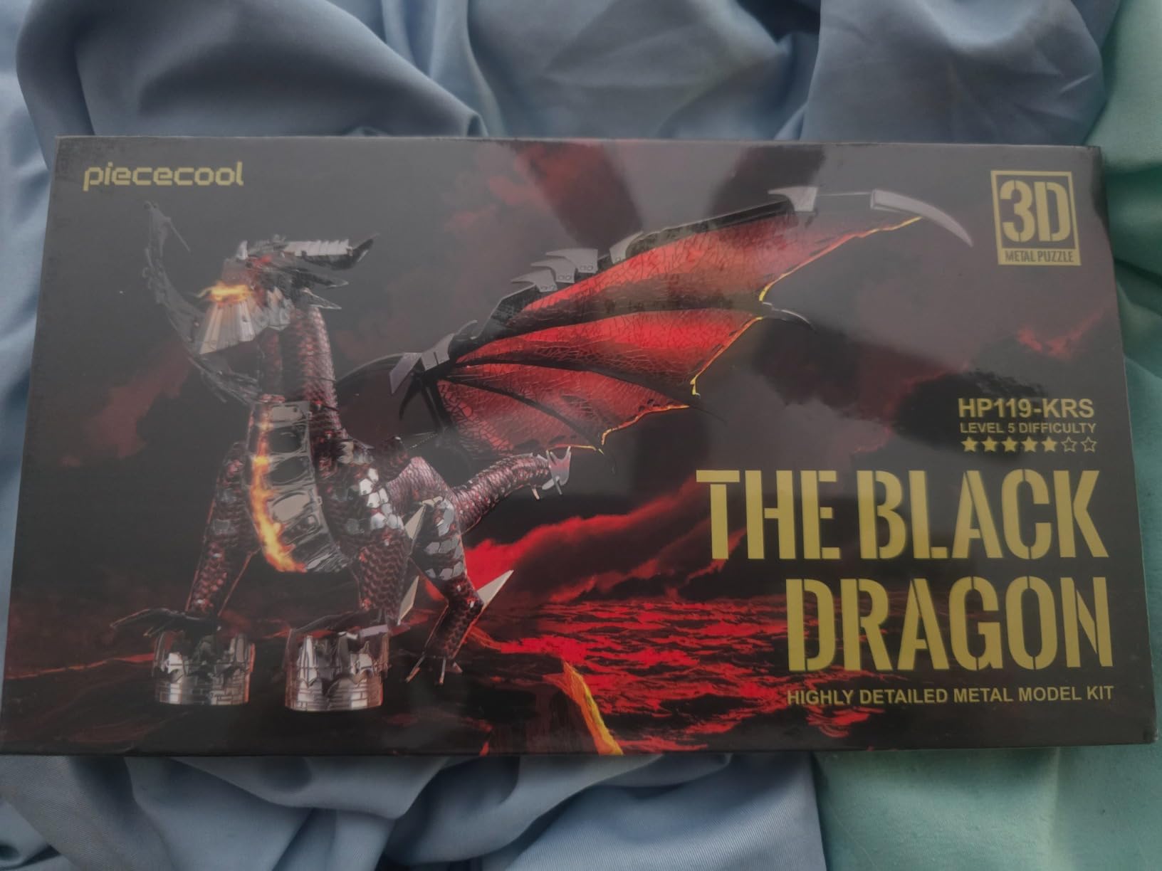 Piececool 3D Metal Model Kits-Black Dragon King, DIY 3D Puzzles for Adults Brain Teaser Puzzles for Teens, Great Birthday New Year Gifts, 107 Pcs customer photo 1