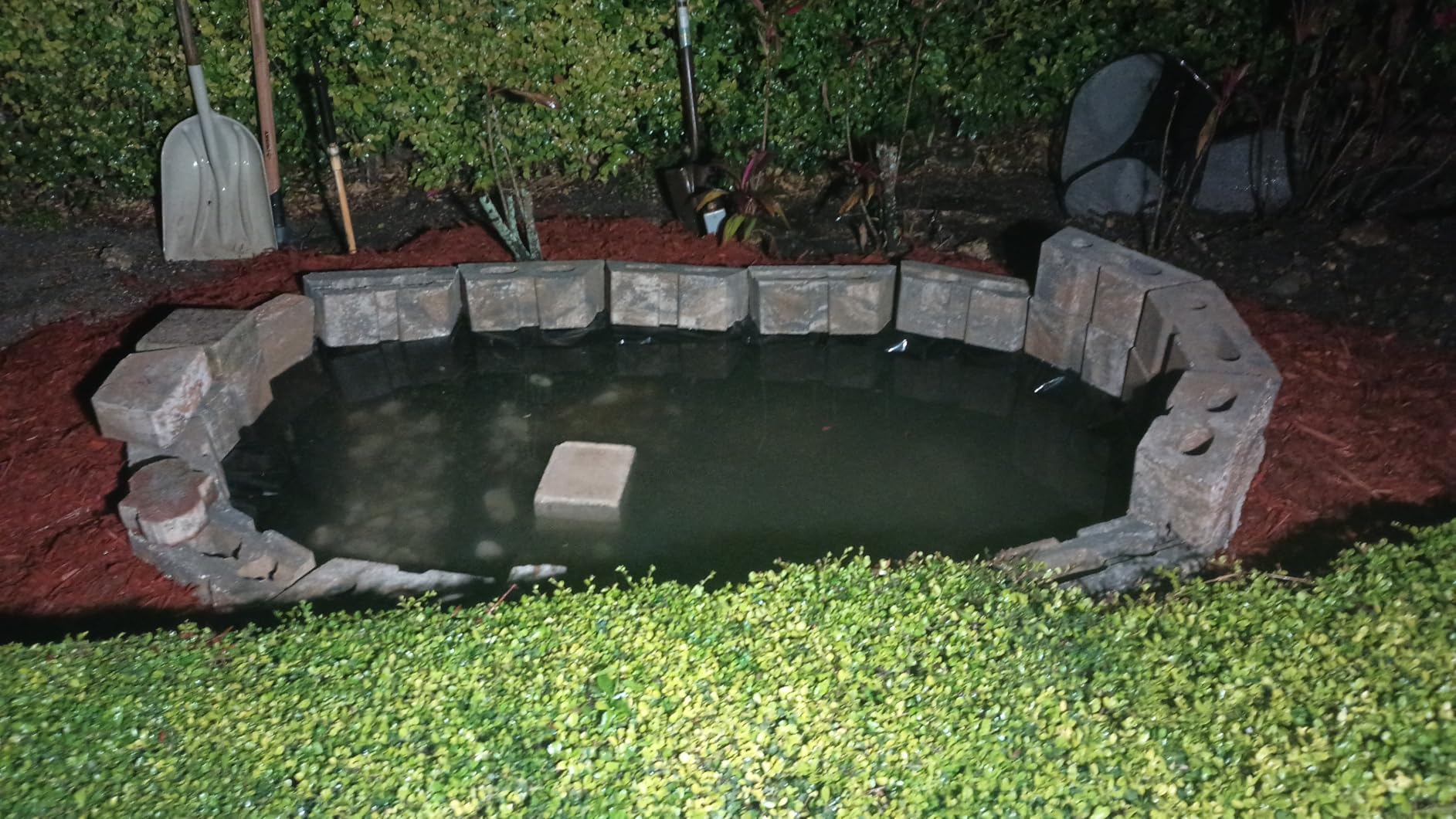 UWIOFF Pond Liner, 20 Mil HDPE Pond Liners for Outdoor Ponds, 10 x 13 FT | Heavy Duty Fish Koi Pond Liner, Black Pond Tarp for Garden Landscape Stream Fountain Waterfall, UV, Puncture & Tear Resistant customer photo 2