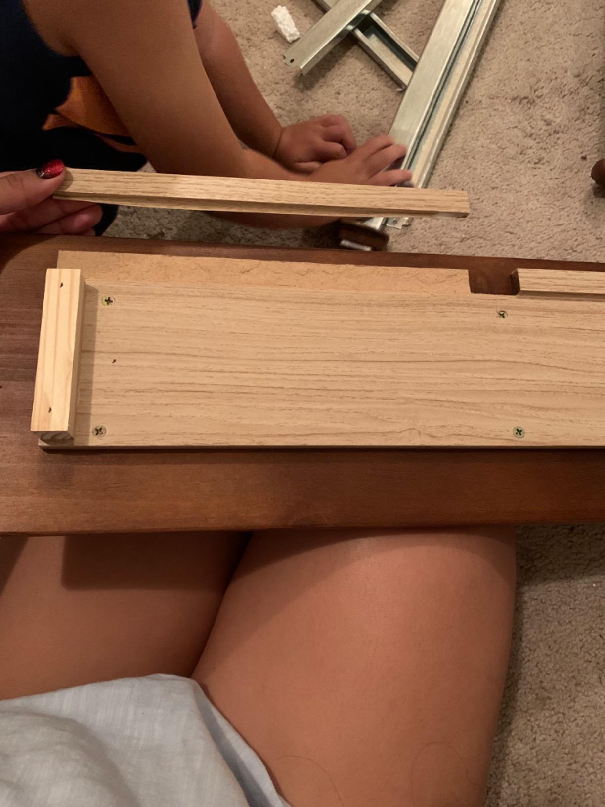 Harper & Bright Designs Twin Bed Frame with Storage Drawers, Solid Wood Captains Bed Frame, No Box Spring Needed (Walnut Twin Bed with Drawers) customer photo 2