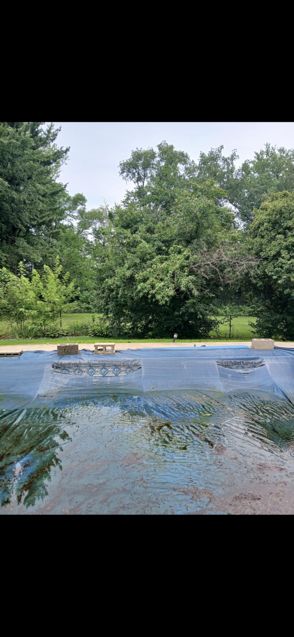 Doheny's Commercial-Grade Economy 4 Year Winter Pool Cover for Inground Pools - 20' x 40' - Includes Heavy-Duty Water Bag Loops Every 4 Ft to Prevent Water Bag Roll Away customer photo 2