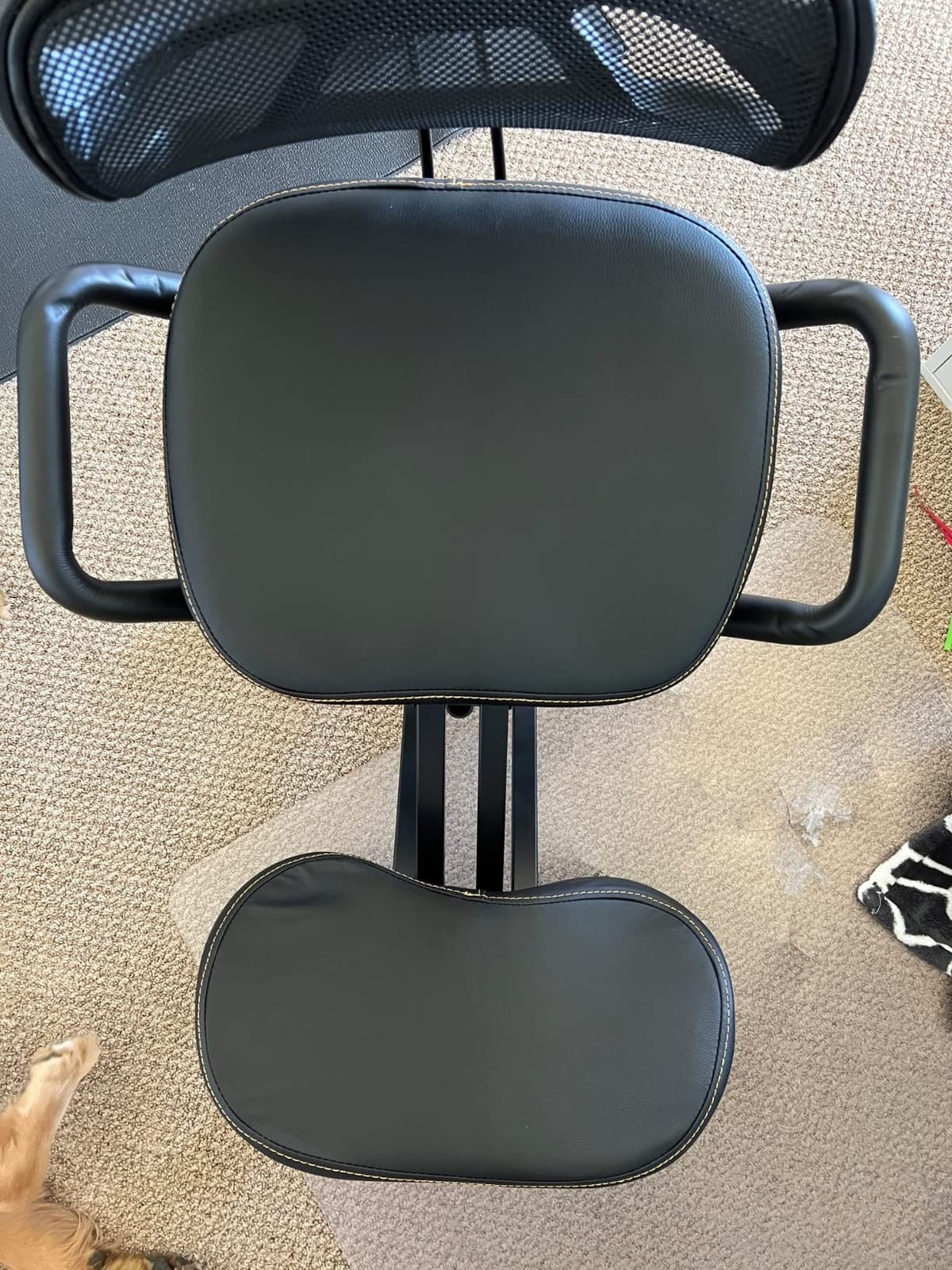 DRAGONN by VIVO Black Ergonomic Kneeling Chair, Back Support, DN-CH-K02B customer photo 2