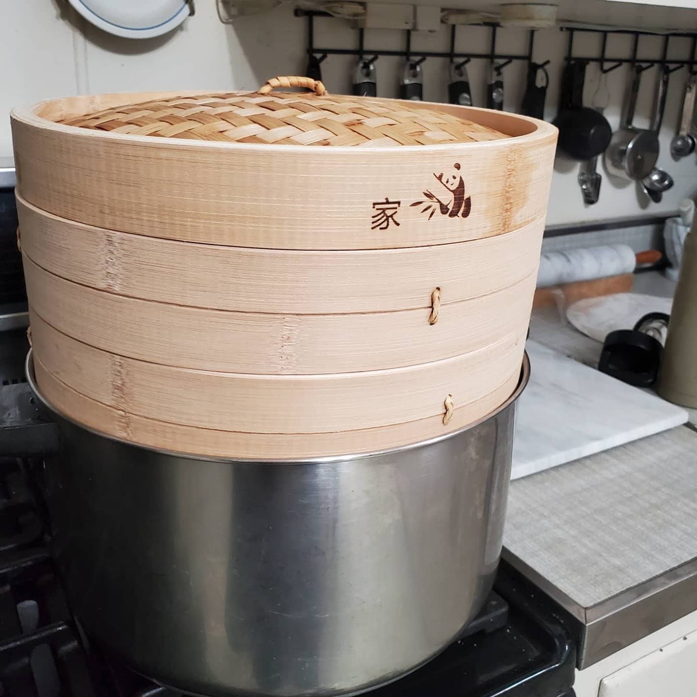 54-Piece Bamboo Steamer Basket Set, 10 Inch for Delicious, Authentic Meals | 2-Tier Organic Bamboo Steamer Incl. 50 Silicone Liners, 2 Chopstick Sets & Sauce Dish for Healthy Dim Sum, Bao & Vegetables customer photo 1