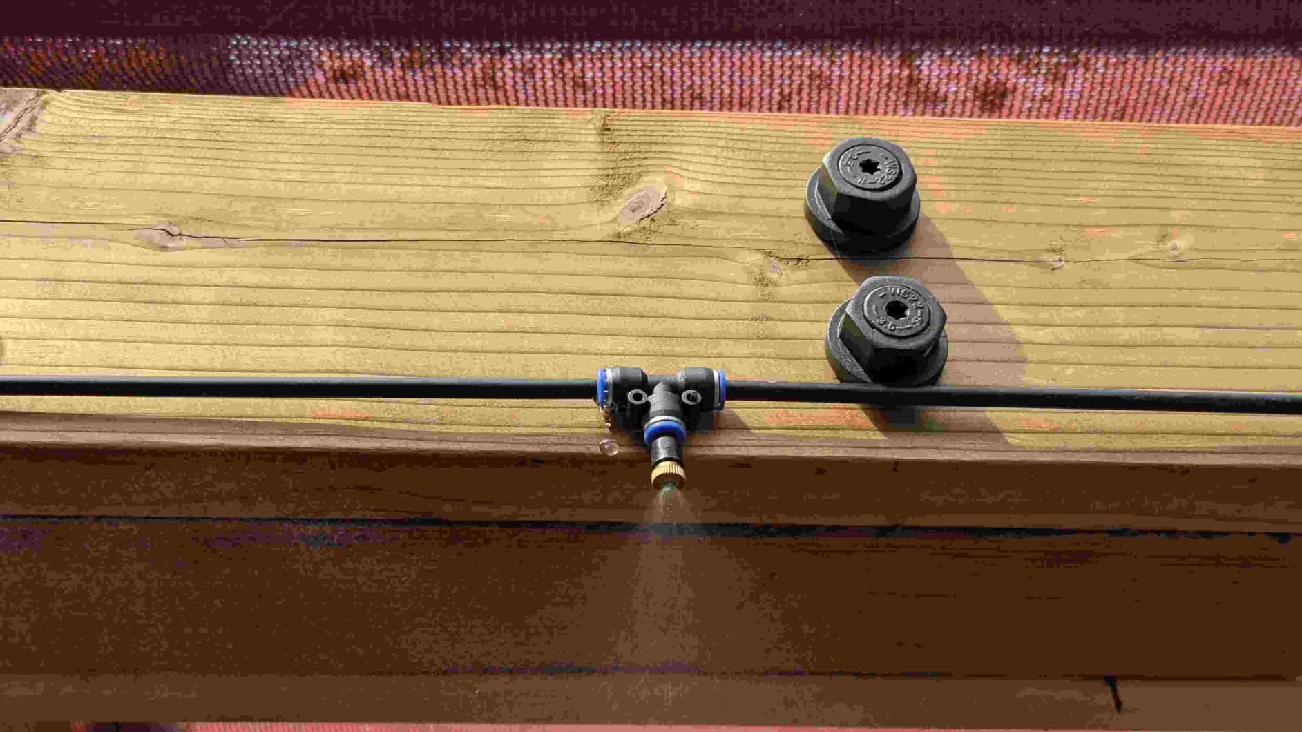 Misters for Outside Patio, 50FT|15M Outdoor Water Misting Cooling System. | Backyard Mist Kit for Garden Greenhouse Fan Deck Umbrella Canopy Pool Porch, Trampoline Sprinkler Park,BBQ Party Accessories customer photo 2